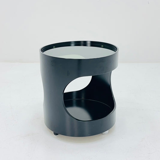 Space Age Side Table "Luna" with Glass Top by Opal, Germany 1970s