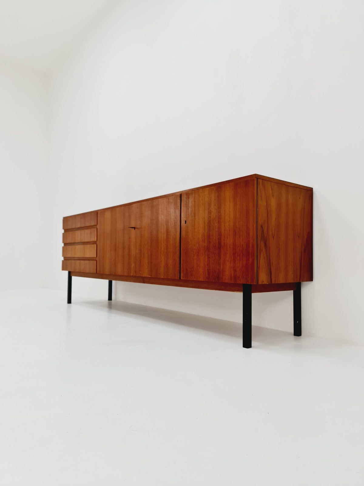 Rare Mid Century Modern Teak German sideboard, 1960s