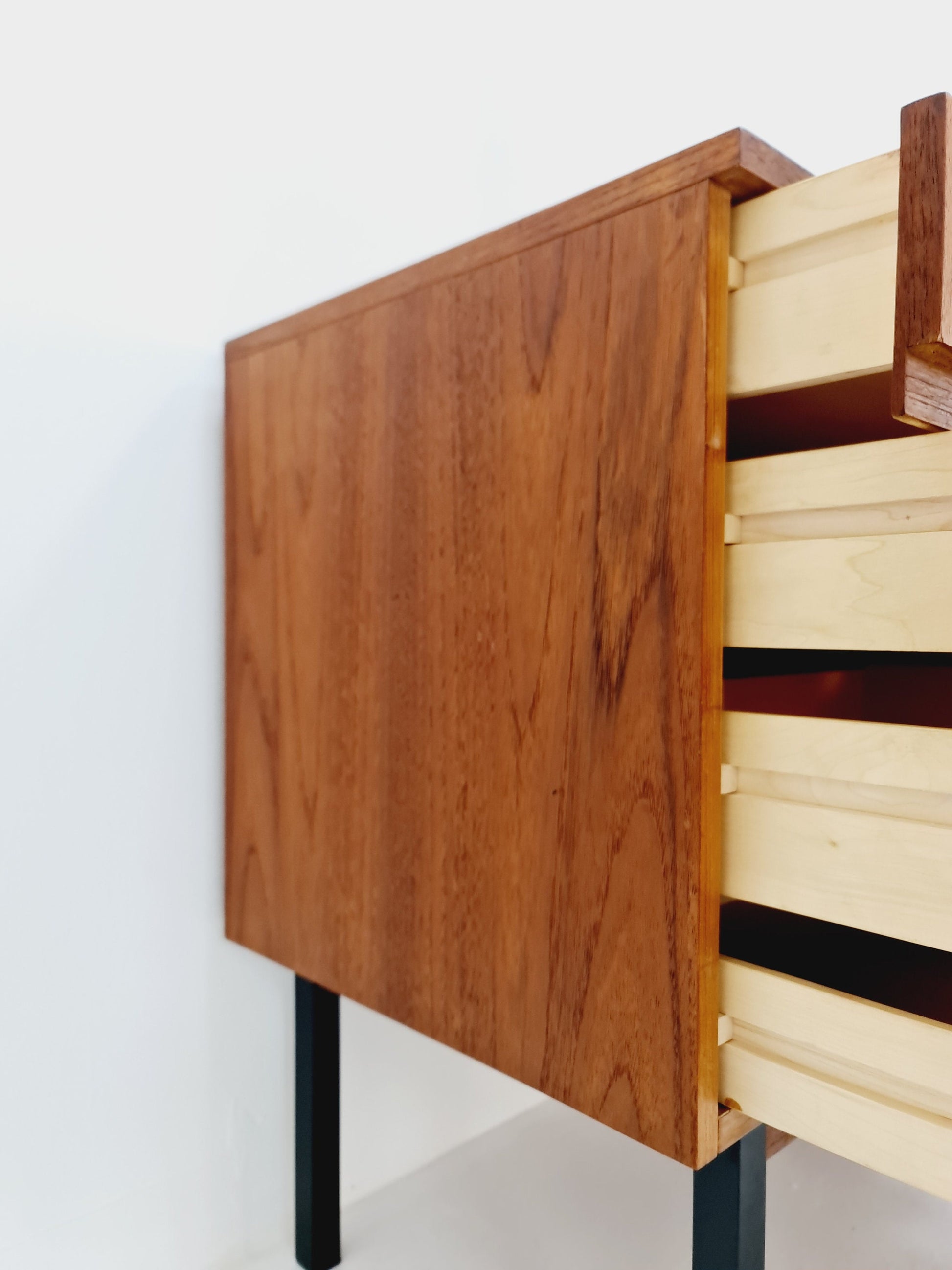 Rare Mid Century Modern Teak German sideboard, 1960s
