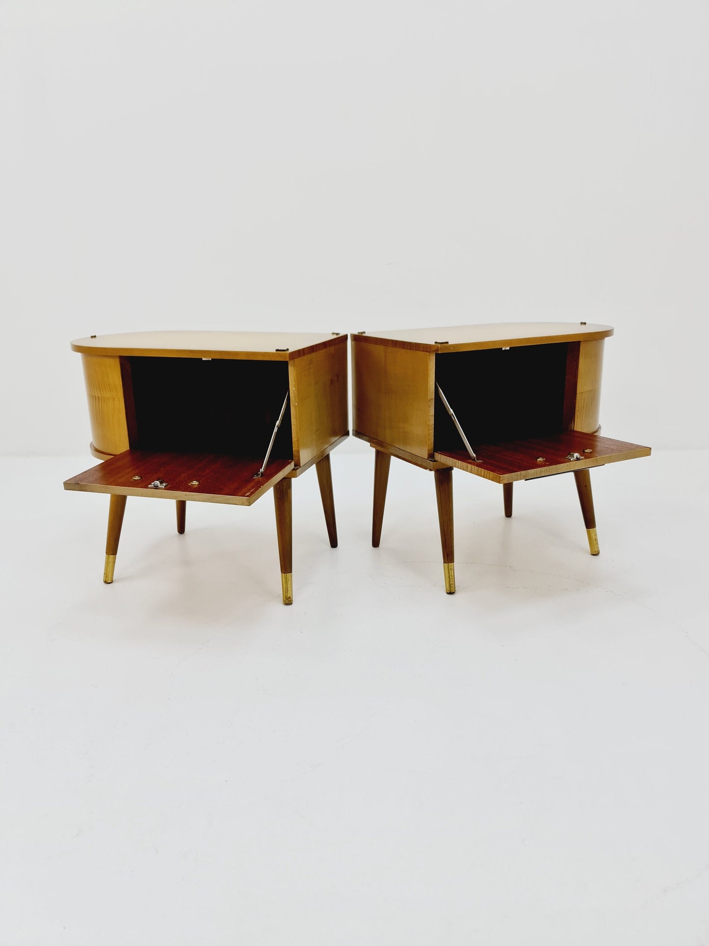 German Mid century nightstands/ bedside tables BY WK Möbel , 1960s