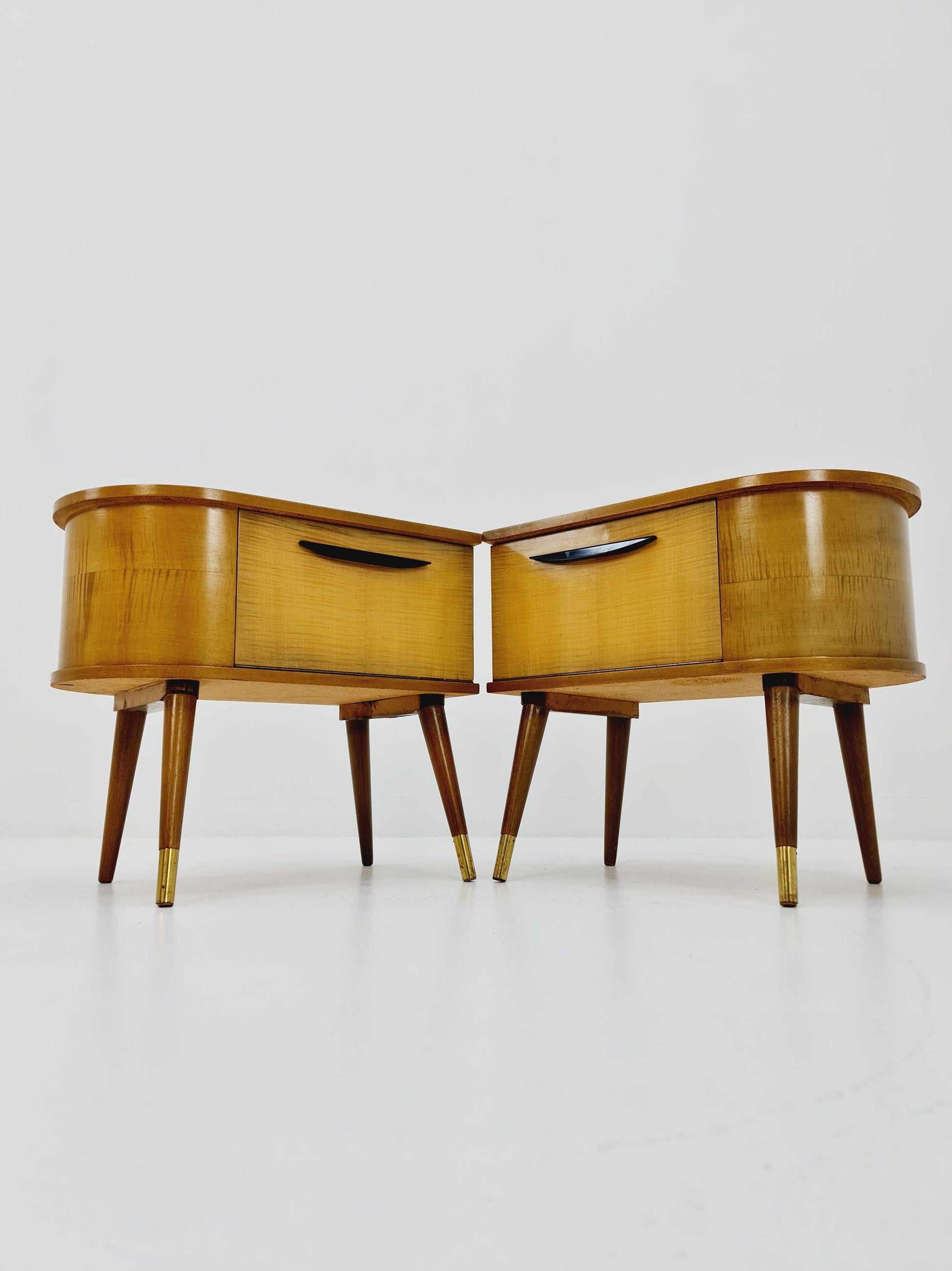 German Mid century nightstands/ bedside tables BY WK Möbel , 1960s