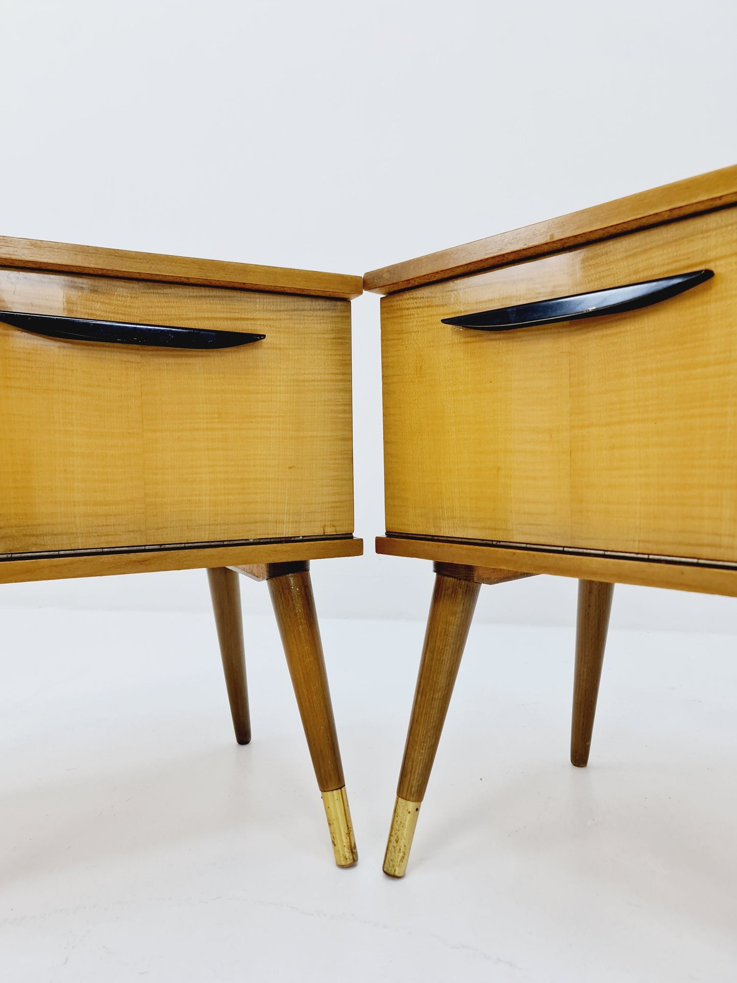 German Mid century nightstands/ bedside tables BY WK Möbel , 1960s