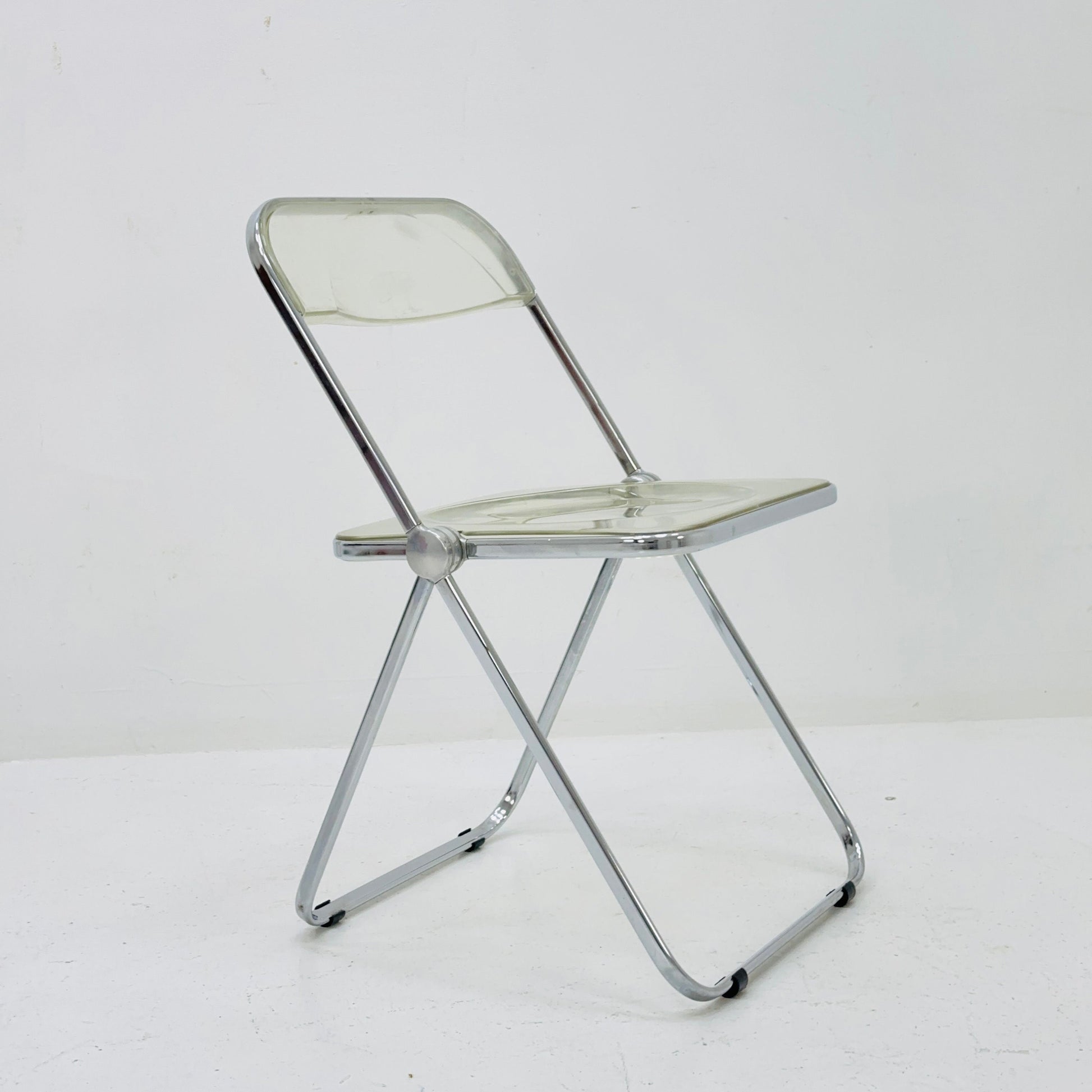 Set of 2 Italian Plia Folding Chairs by Giancarlo Piretti for Castelli, 1970s