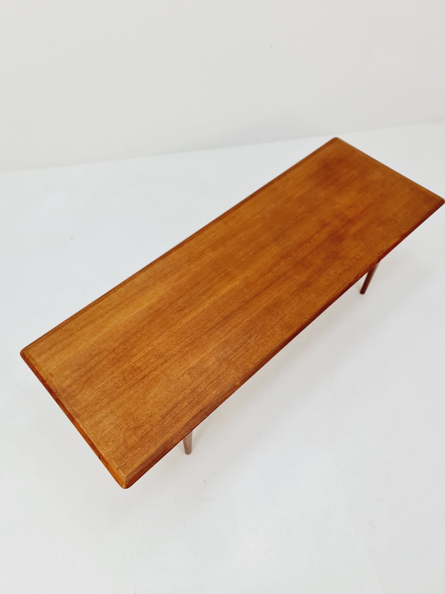 Mid century Danish Teak & Rattan Coffee table by Trioh Möbler Denmark, 1960s