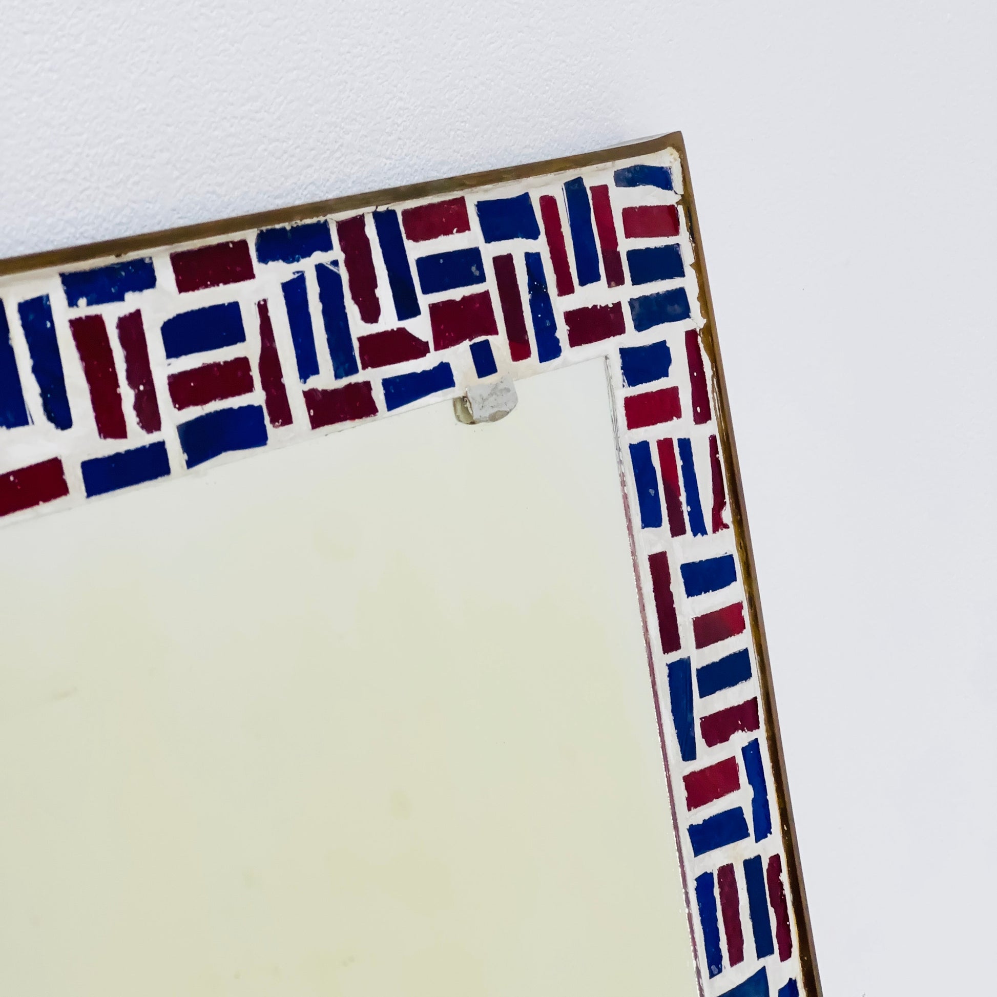 mid century Mosaik XL wall mirror Germany 1960s