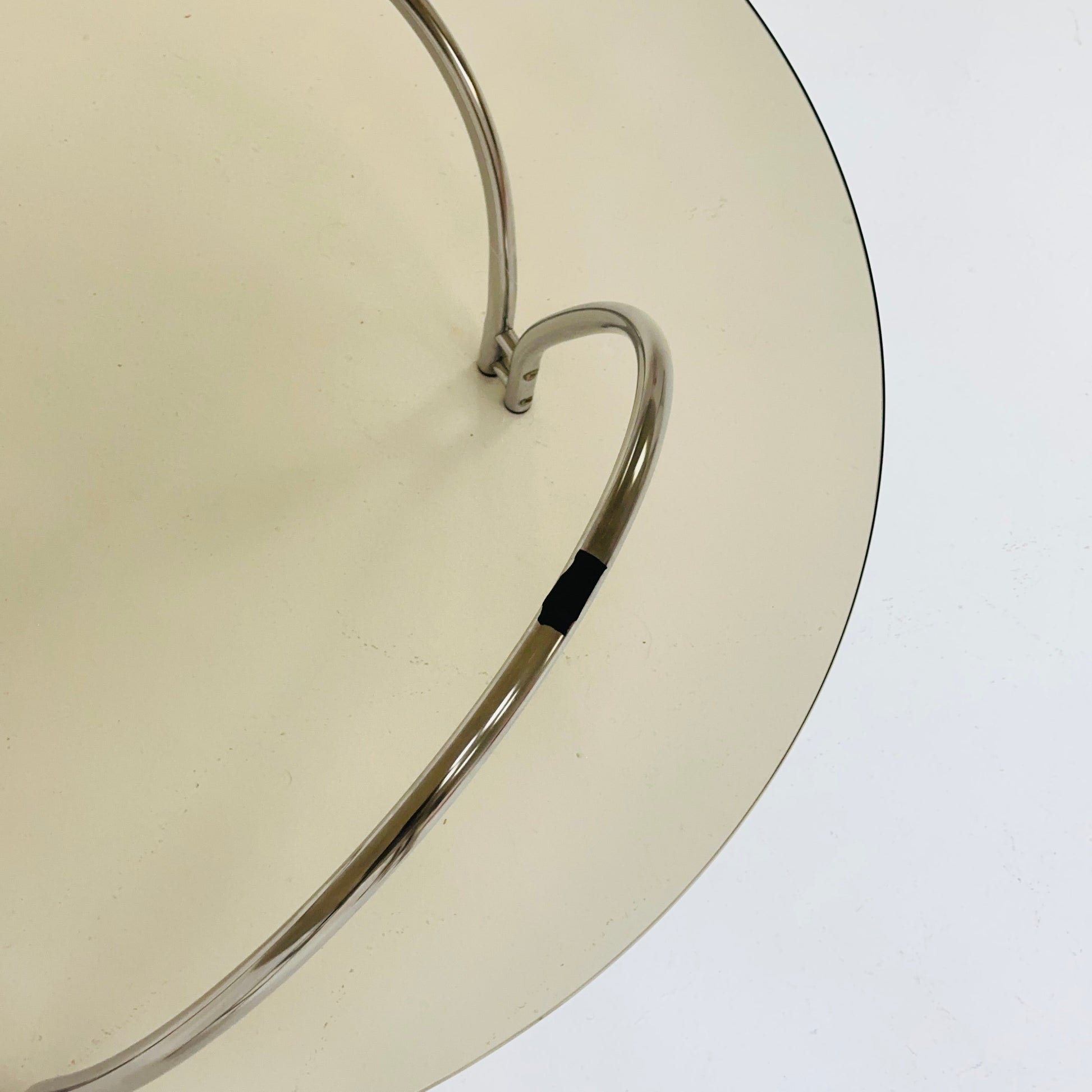 Mid century smoked glass and chrome coffee table 1970s.