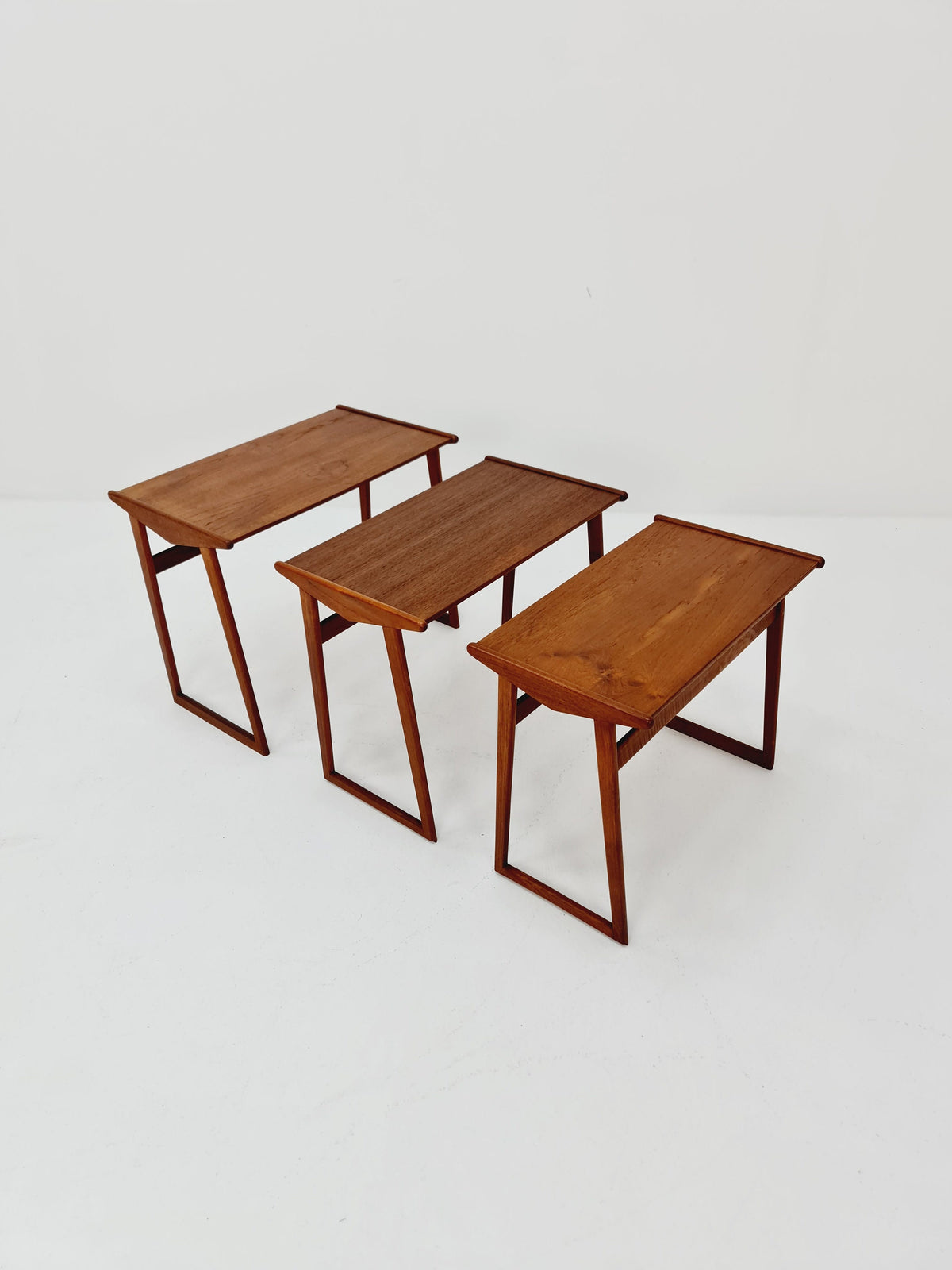 Rare Midcentury danish teak nesting tables/ side tables , 1960s