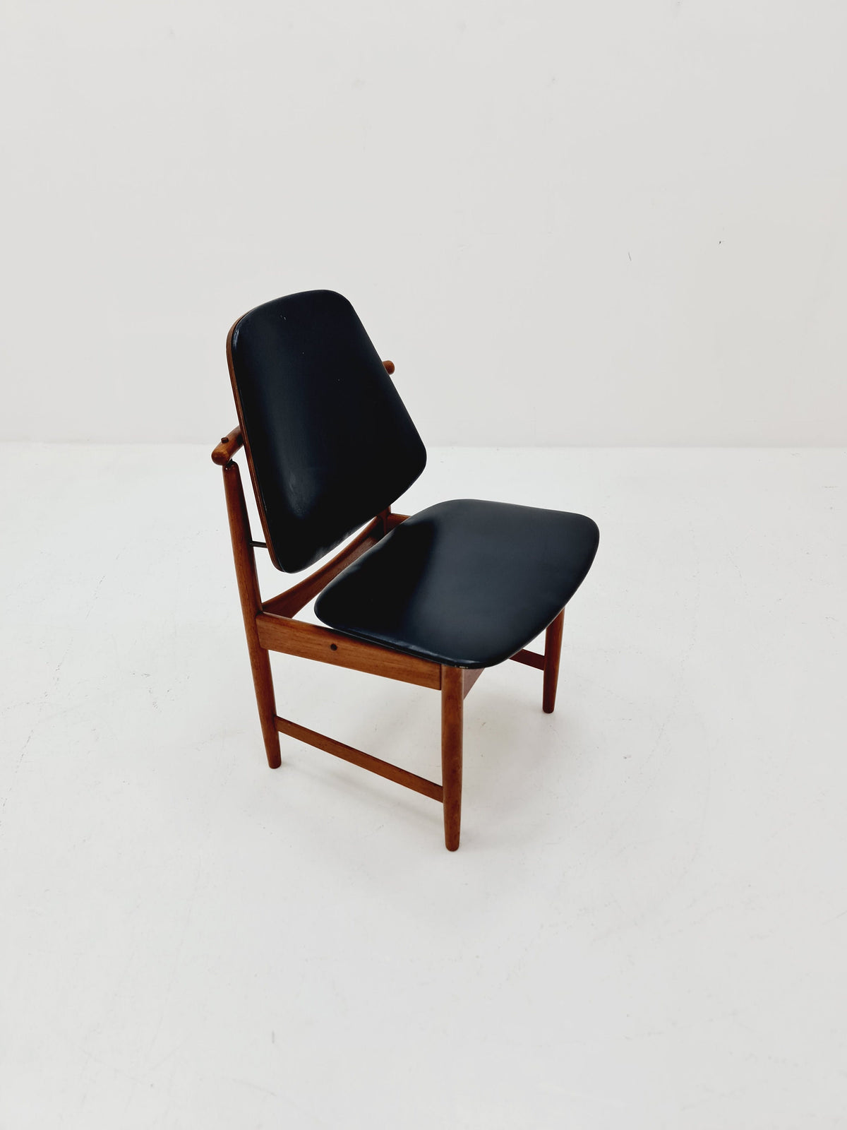 Danish teak and leather chair by Arne Vodder for France & Daverkosen, 1960s