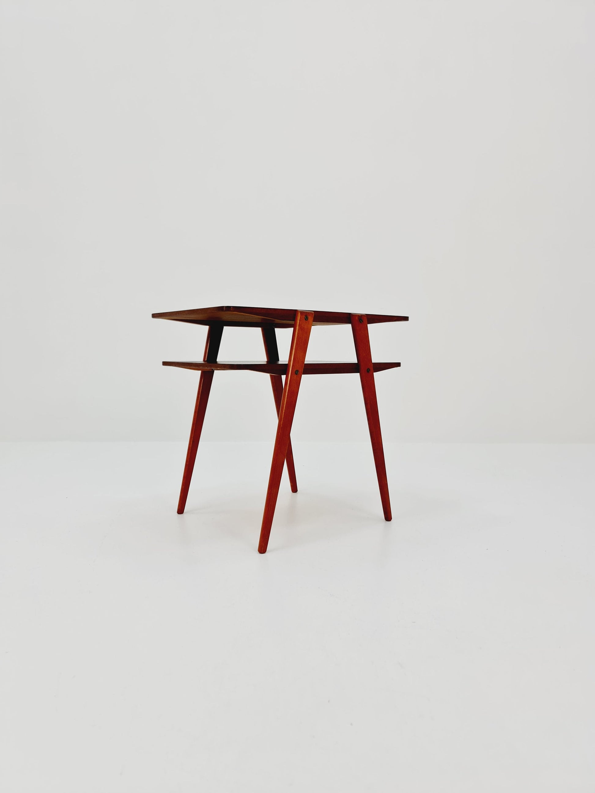 Swedish Mid century Mahogany nightstands, side tables by Albert’s Möbelfabrik, 1960s