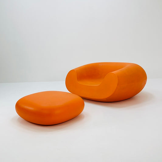 spaceage Style Garden CHUBBY armchair and ottoman by Marcel Wanders for Slide Italy