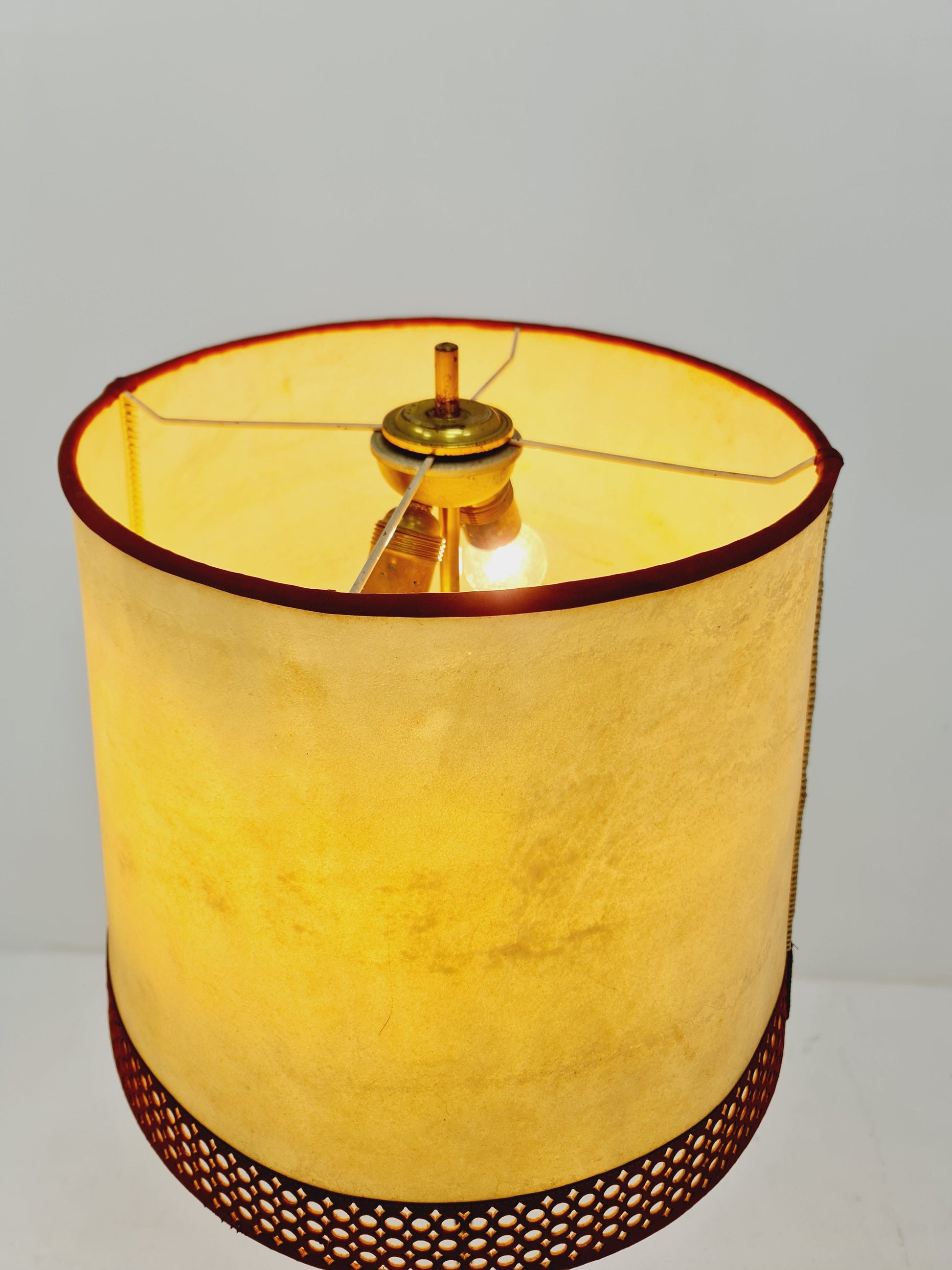 Rare Tripod Mid century German floor lamp Brass 1960s