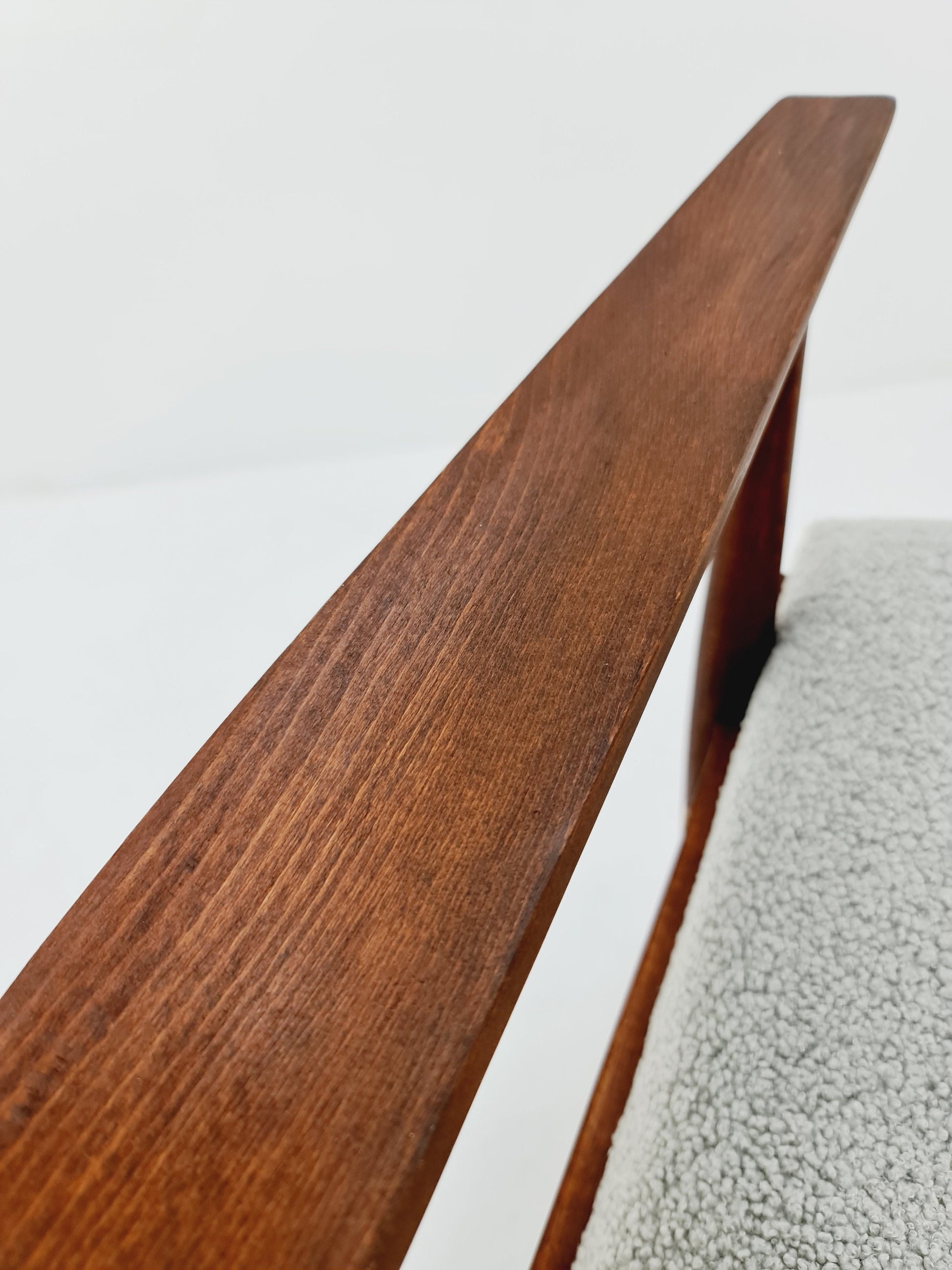 Danish Rocking Chair by Soren Geoorg Jensen With Teddy Fabric , 1950s