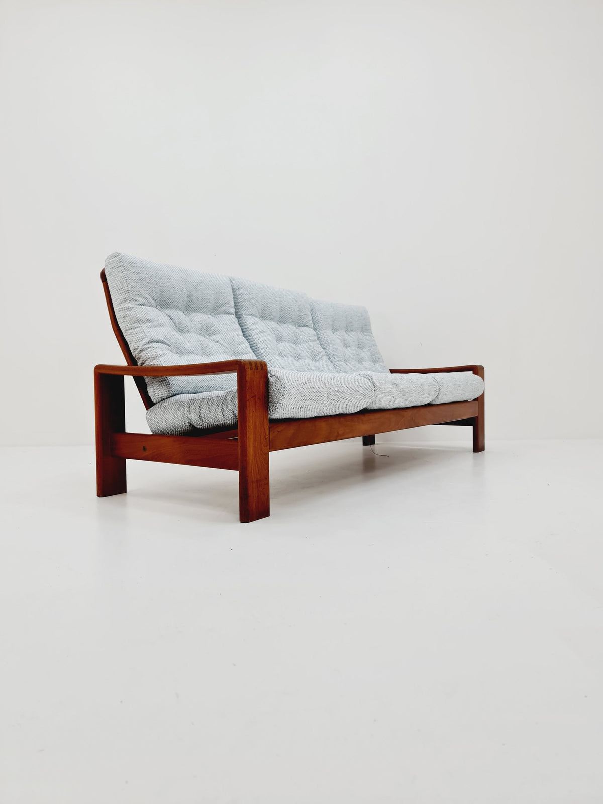 Mid Century couch in teak 3-Seater Sofa by EMC Denmark 1960