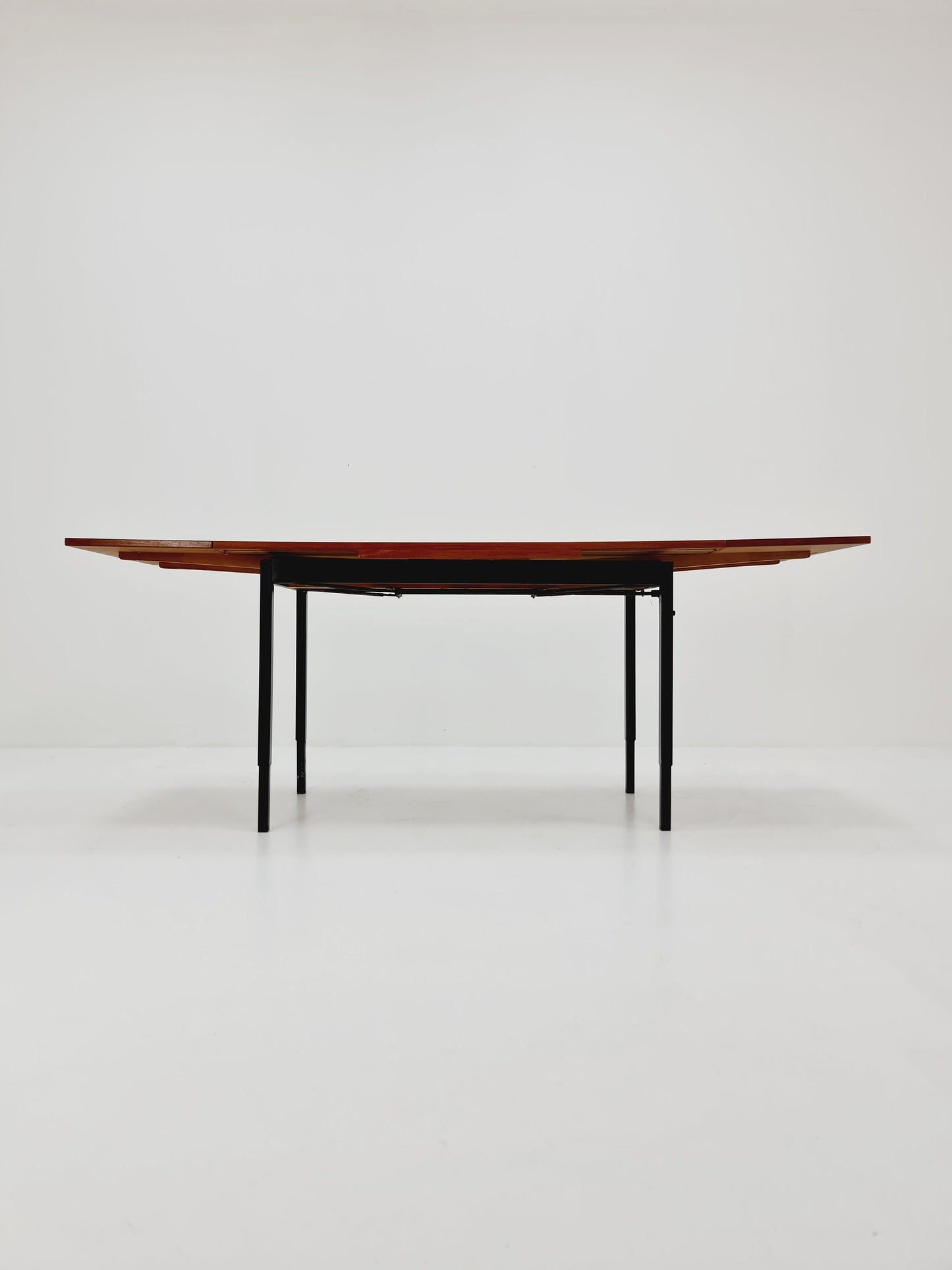 Dining German teak vintage extendable table, 1950s