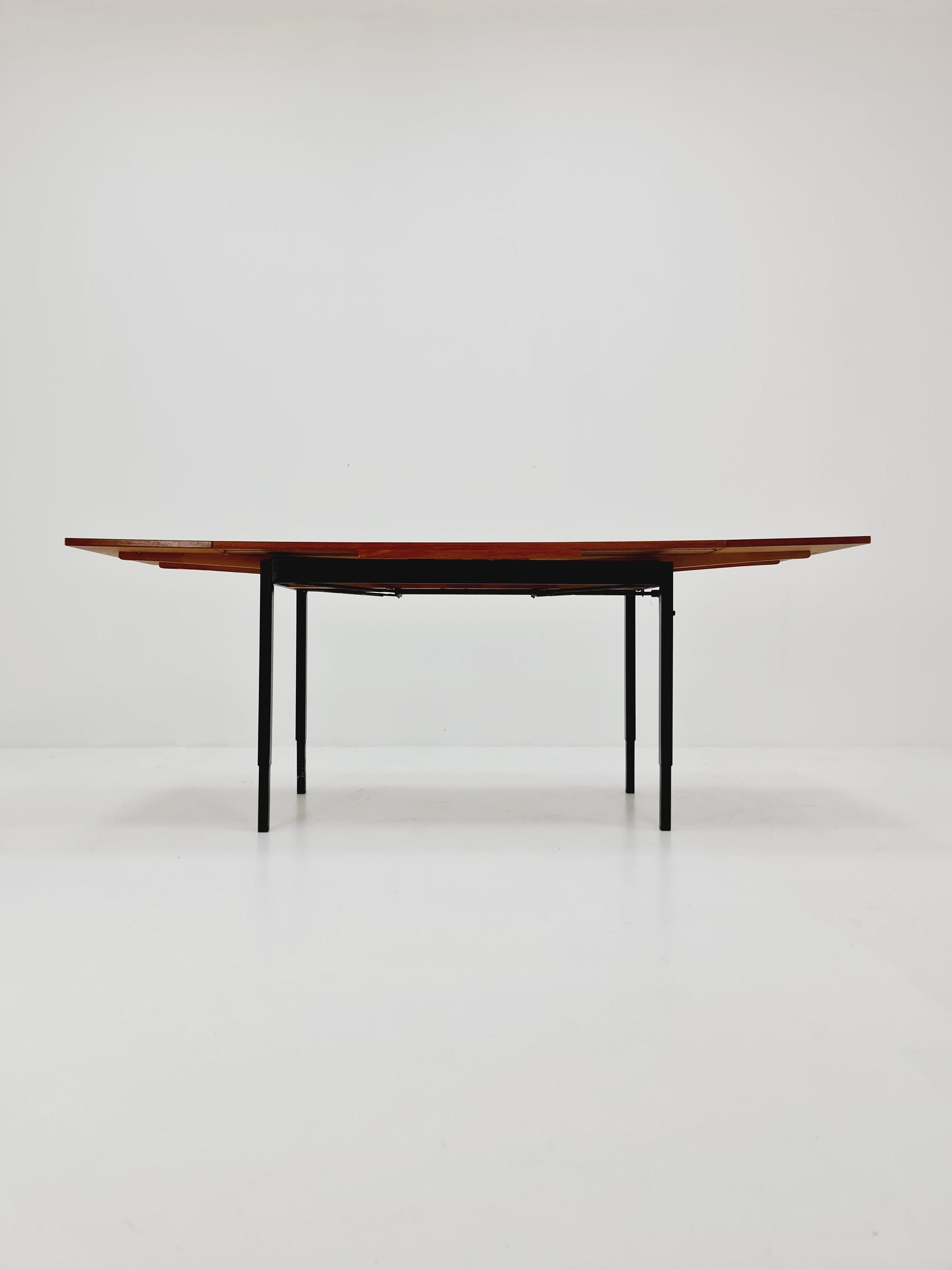 Dining German teak vintage extendable table, 1950s