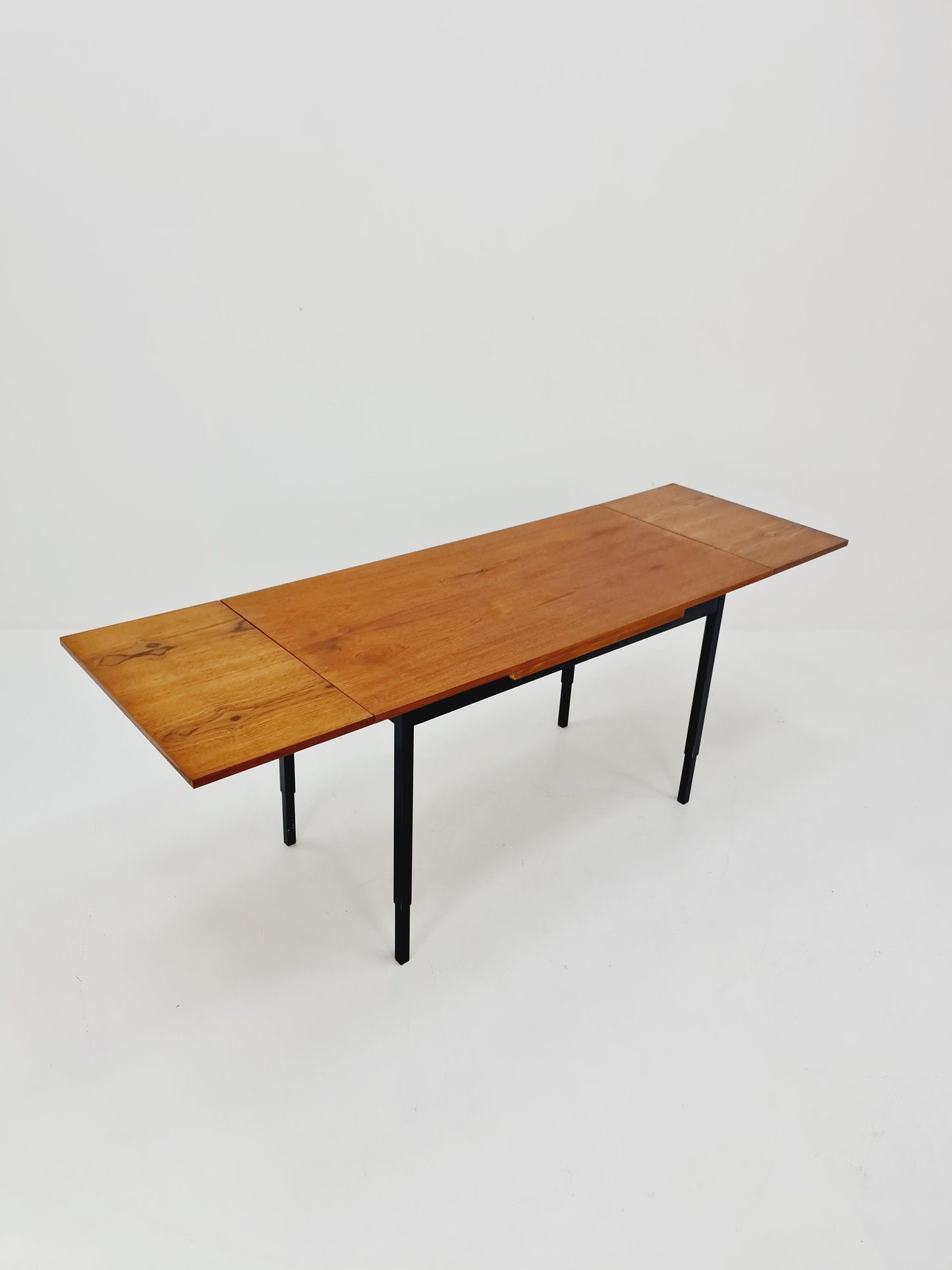 Dining German teak vintage extendable table, 1950s