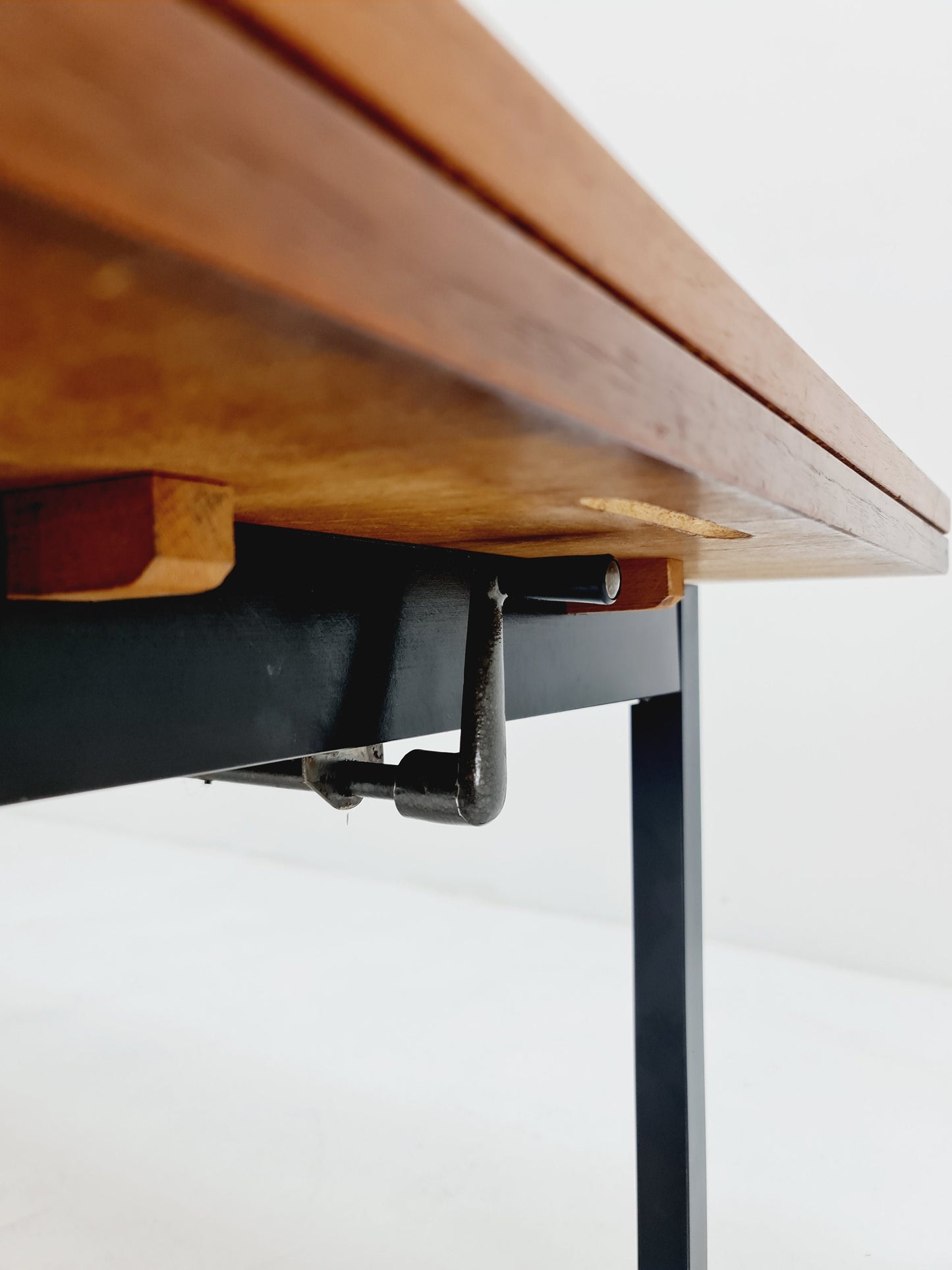 Dining German teak vintage extendable table, 1950s