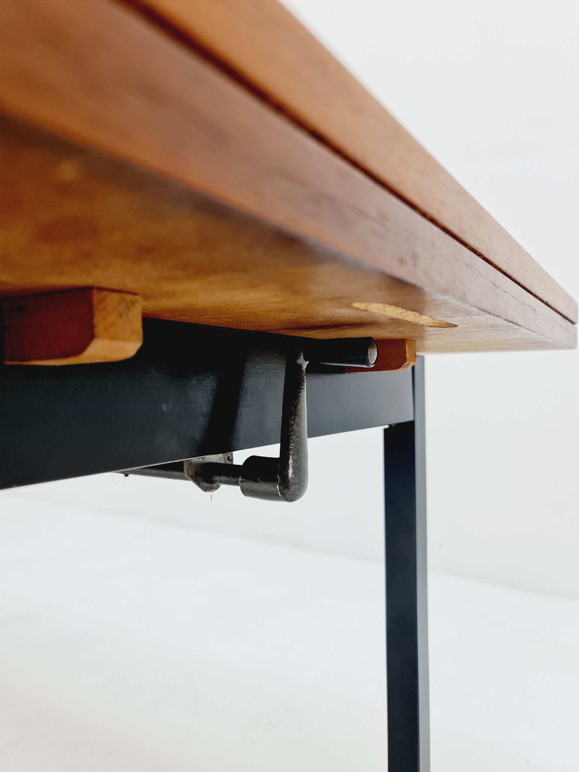 Dining German teak vintage extendable table, 1950s