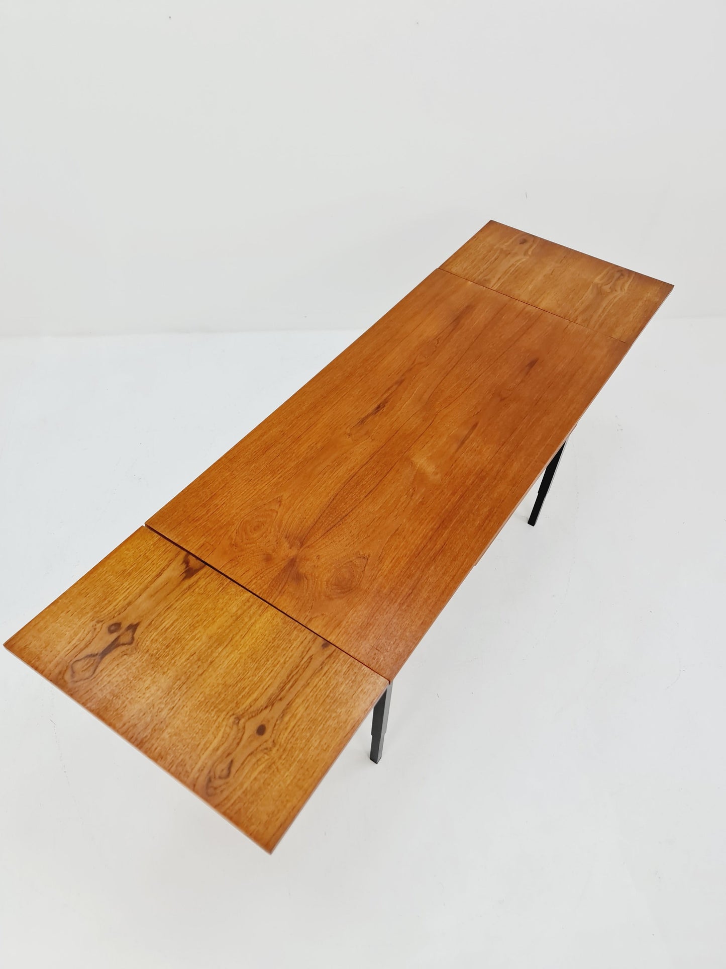 Dining German teak vintage extendable table, 1950s