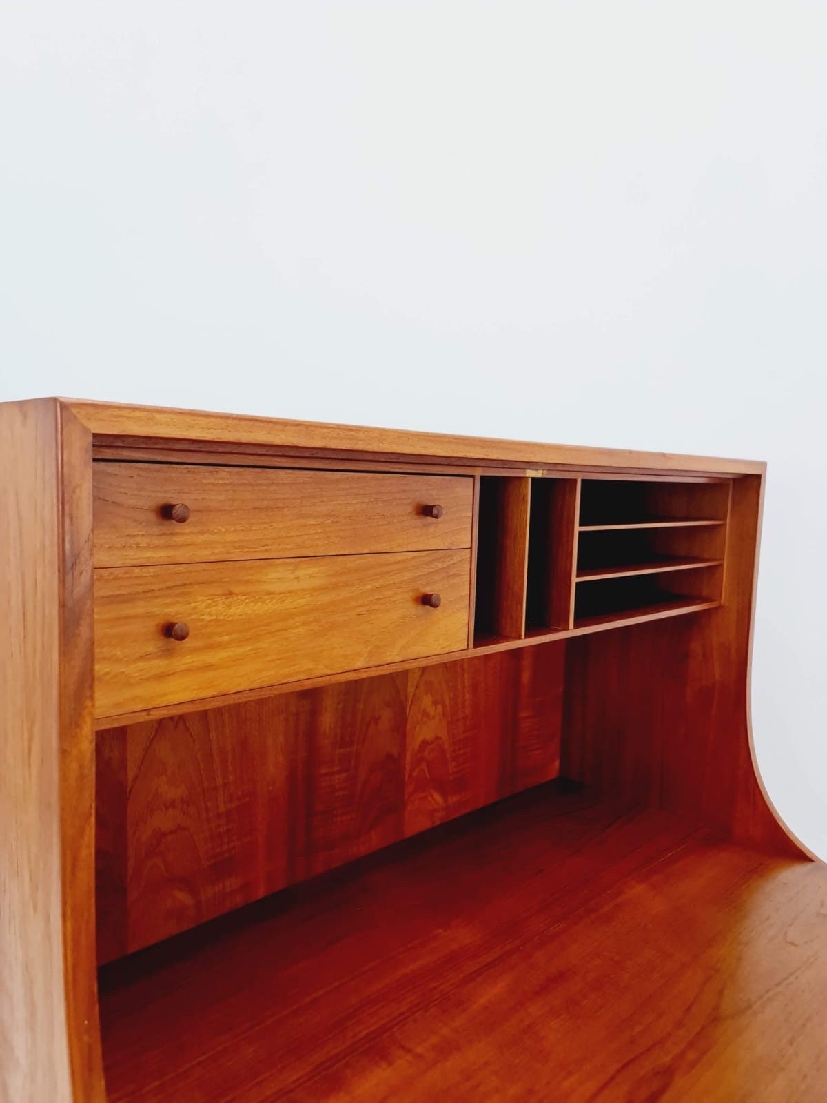 Mid century Scandinavian Secretary with drawers in teak by Borge Mogensen, Denmark, 1960s