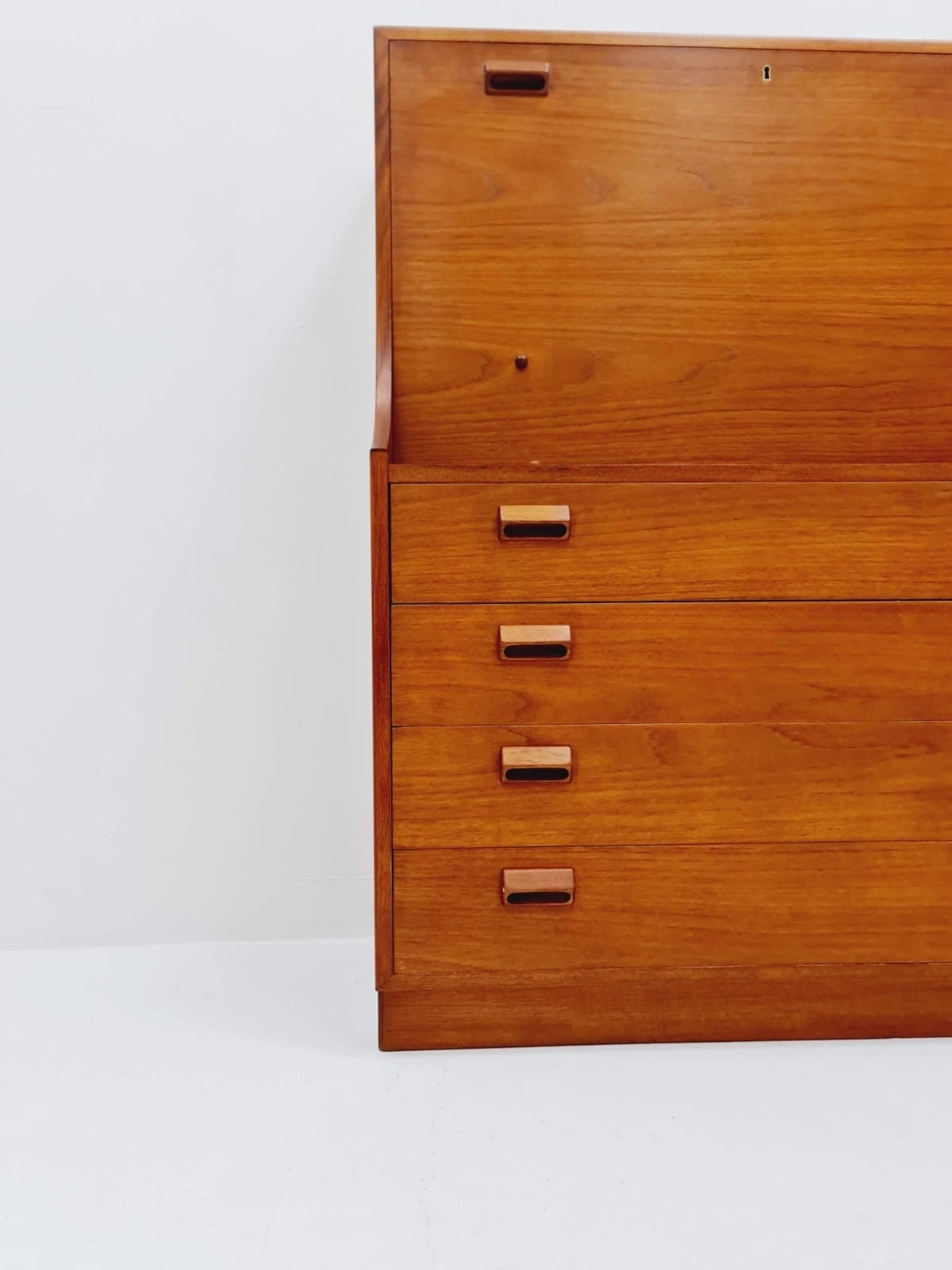 Mid century Scandinavian Secretary with drawers in teak by Borge Mogensen, Denmark, 1960s
