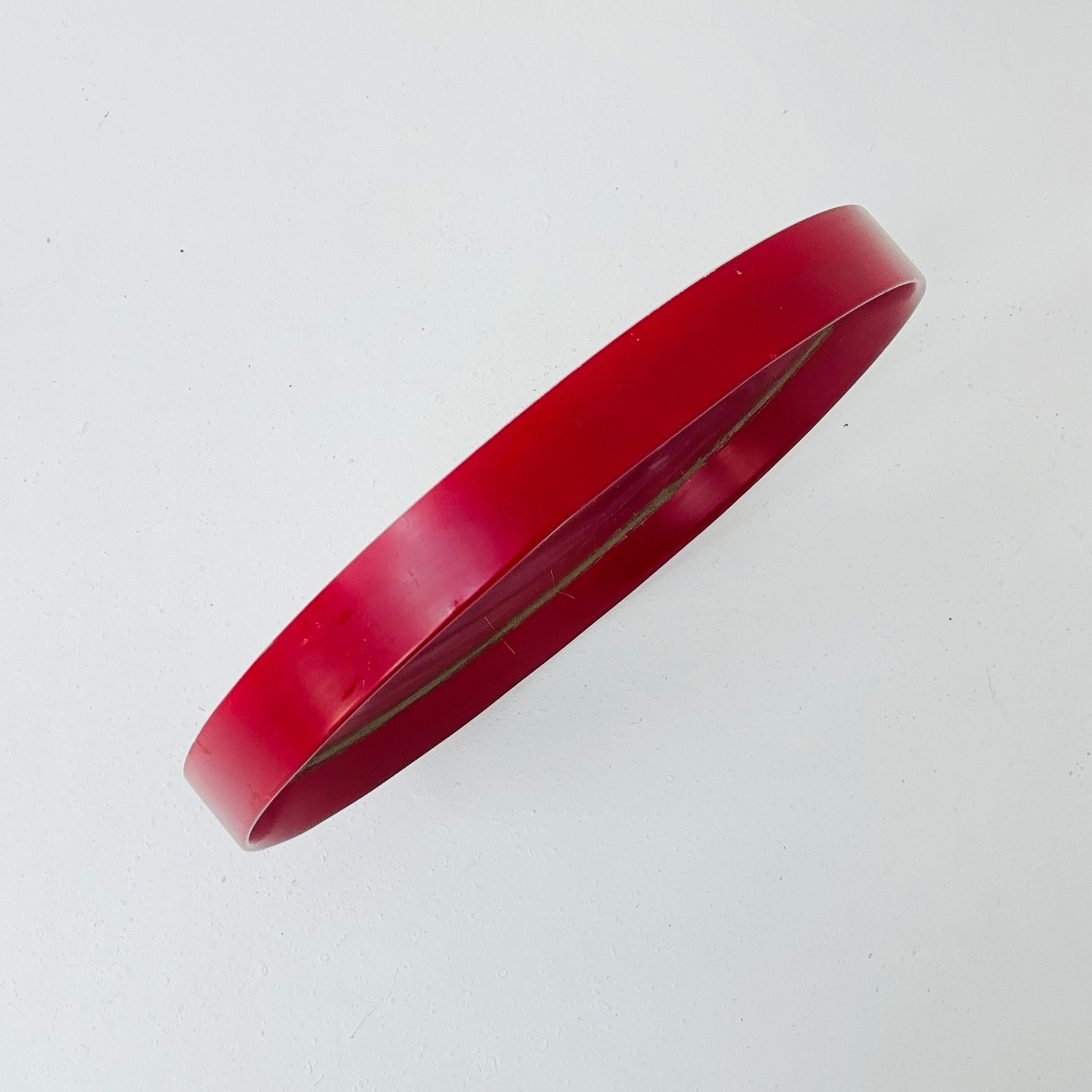 Very nice Red Spaceage vintage mirror plastic from the 70s with a typical Spaceage design,