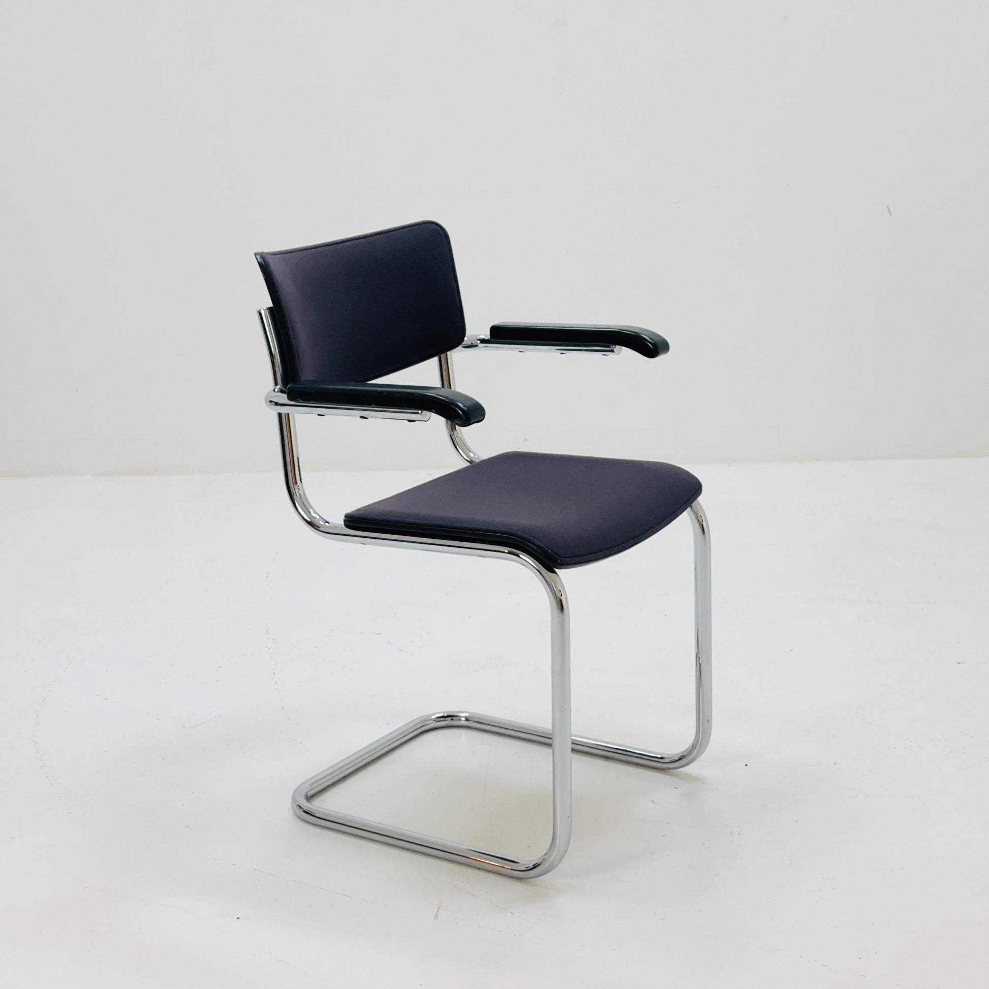 Mid century Thonet S 43 F cantilever Grey desk chair 1980s