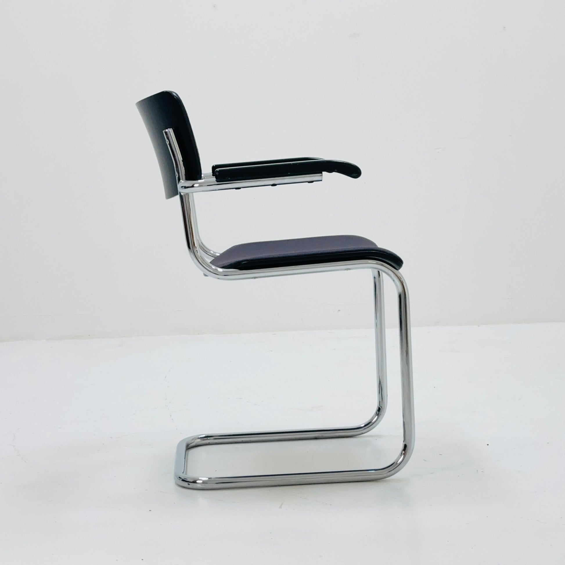 Mid century Thonet S 43 F cantilever Grey desk chair 1980s