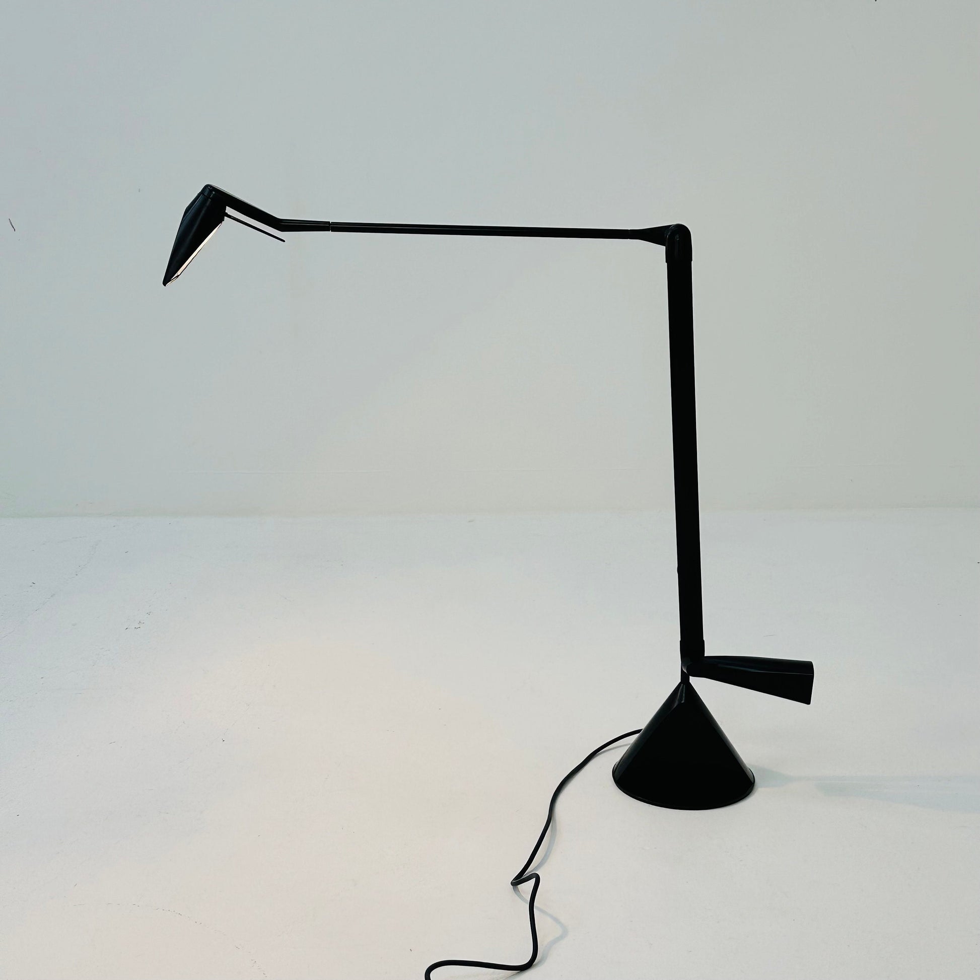 Black Aluminum Zelig Table Lamp by Walter A. Monici for Lumina, 1980s