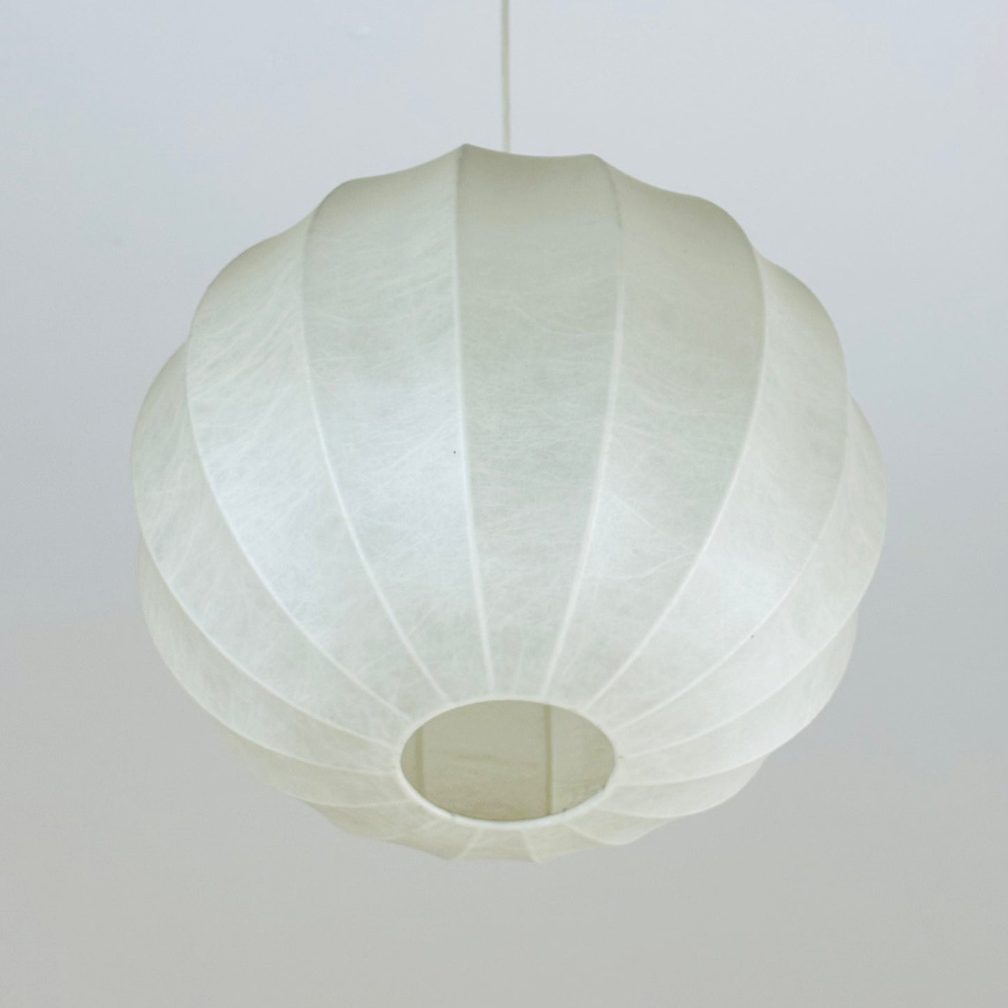 Mid century Cocoon Round Italian pendant light cocoon pendant lamp by Achille Castiglioni , 1960s