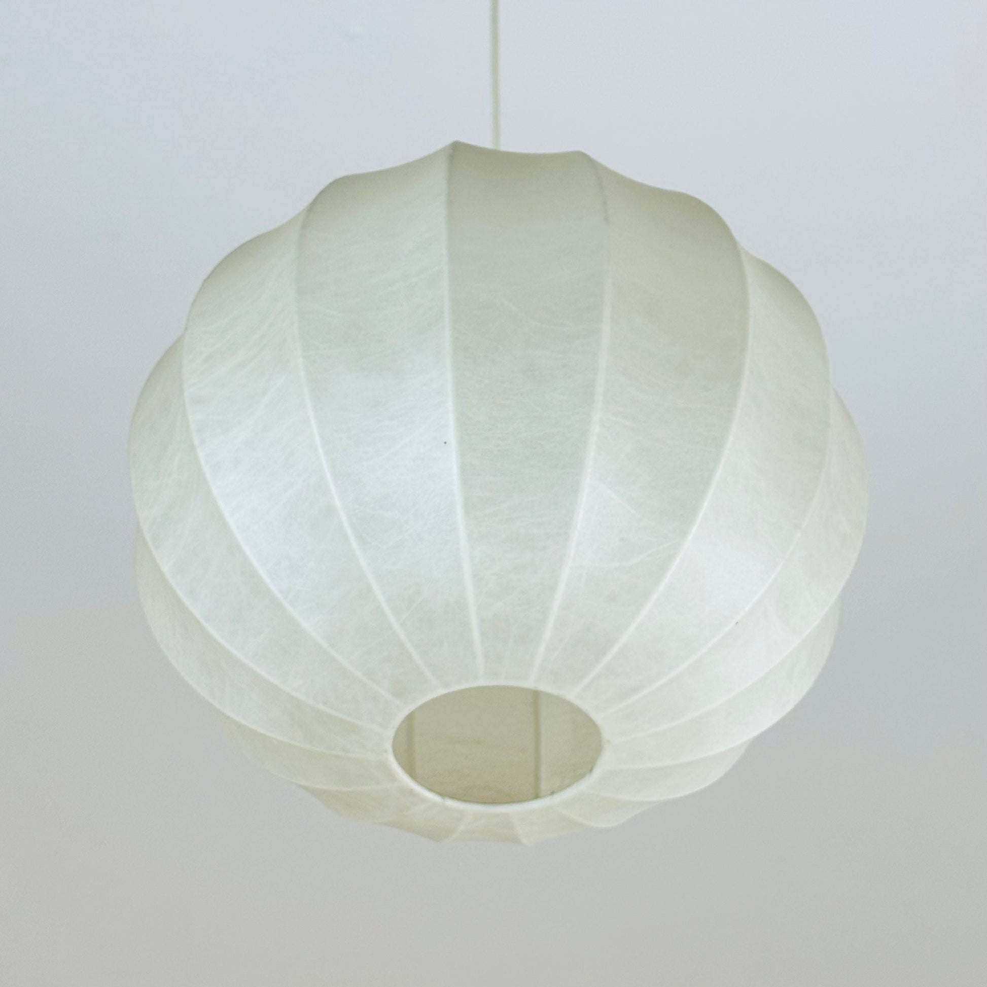 Mid century Cocoon Round Italian pendant light cocoon pendant lamp by Achille Castiglioni , 1960s