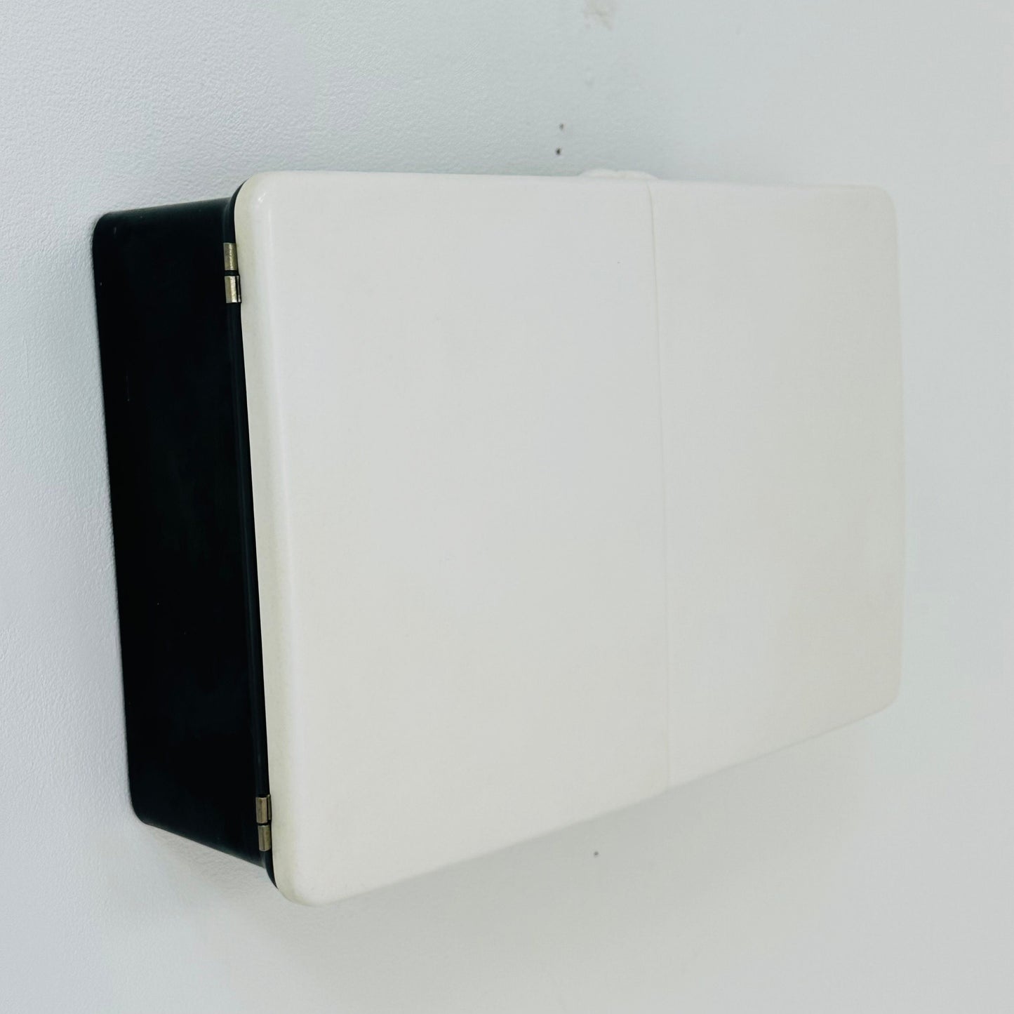 Space age black and white medical cabinet,bathroom cabinet 1970s