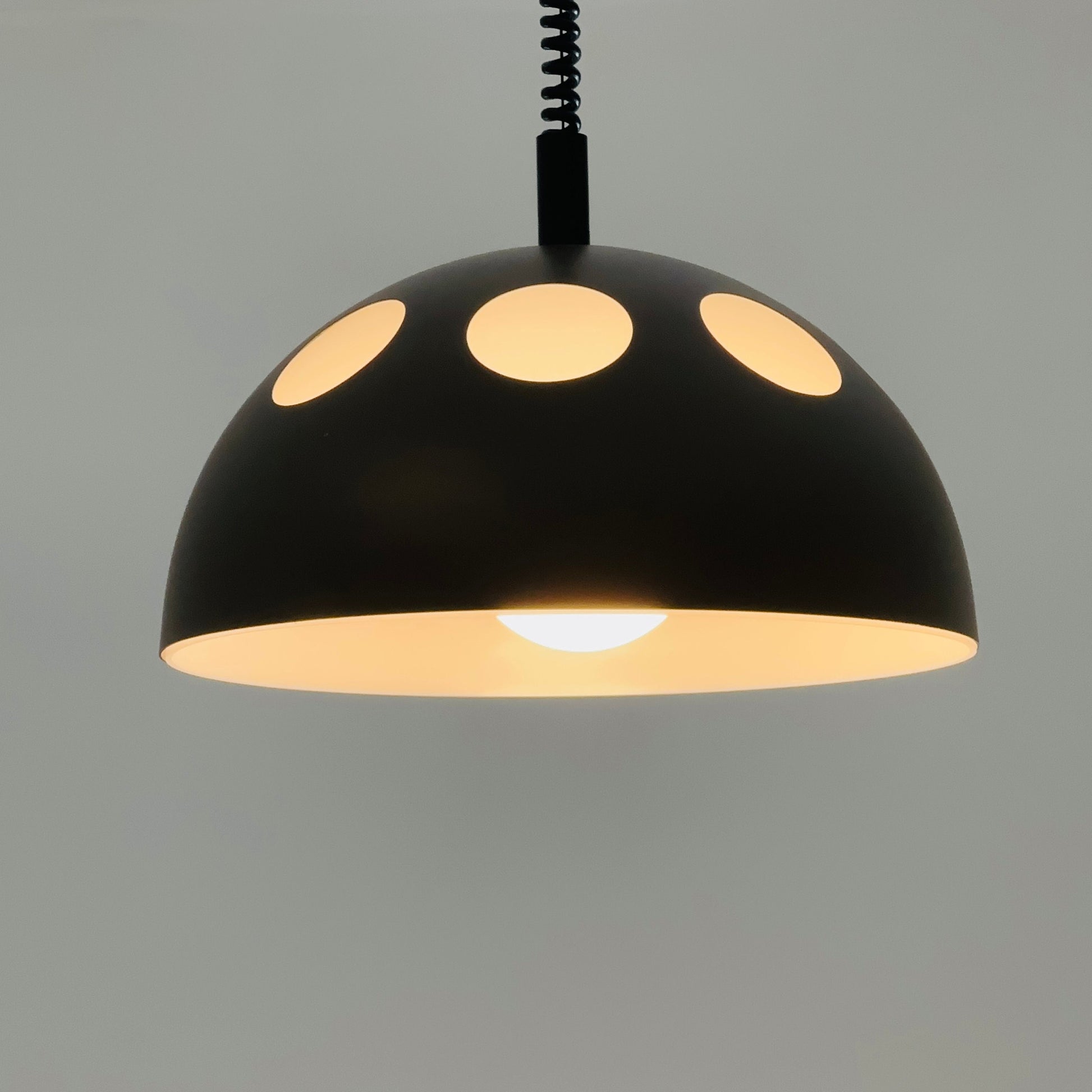 space age Orginal Raak Mushroom Pendant Lamp model El Duomo B-1057 Holland 1980s