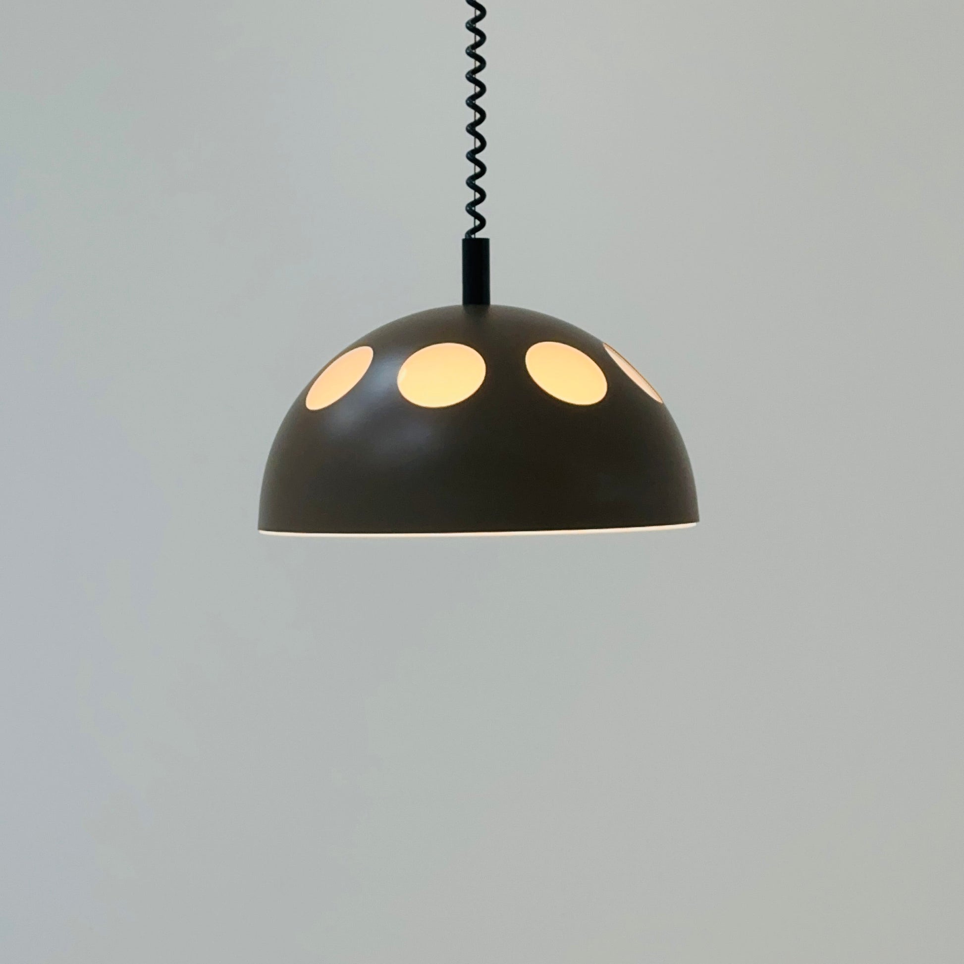 space age Orginal Raak Mushroom Pendant Lamp model El Duomo B-1057 Holland 1980s