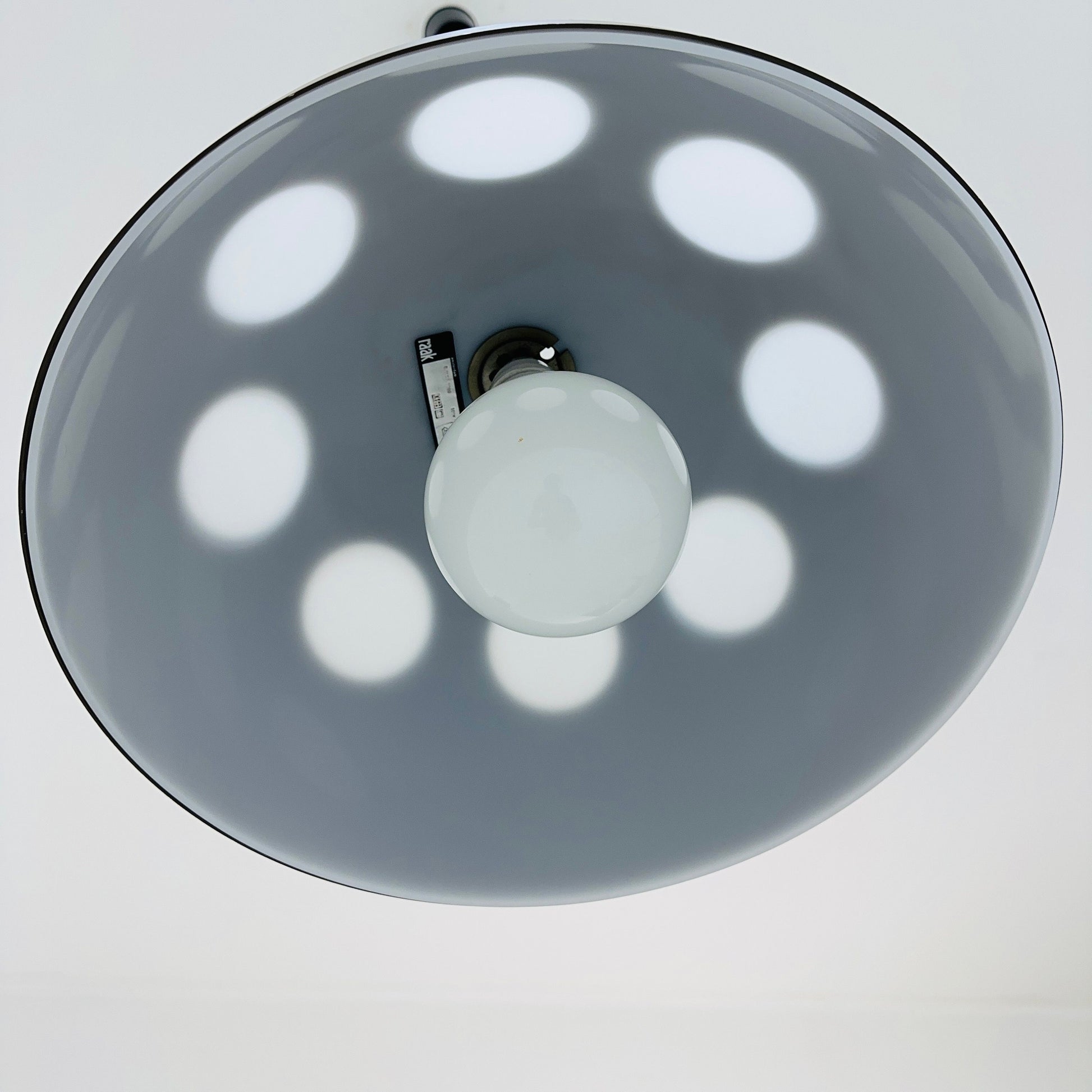 space age Orginal Raak Mushroom Pendant Lamp model El Duomo B-1057 Holland 1980s