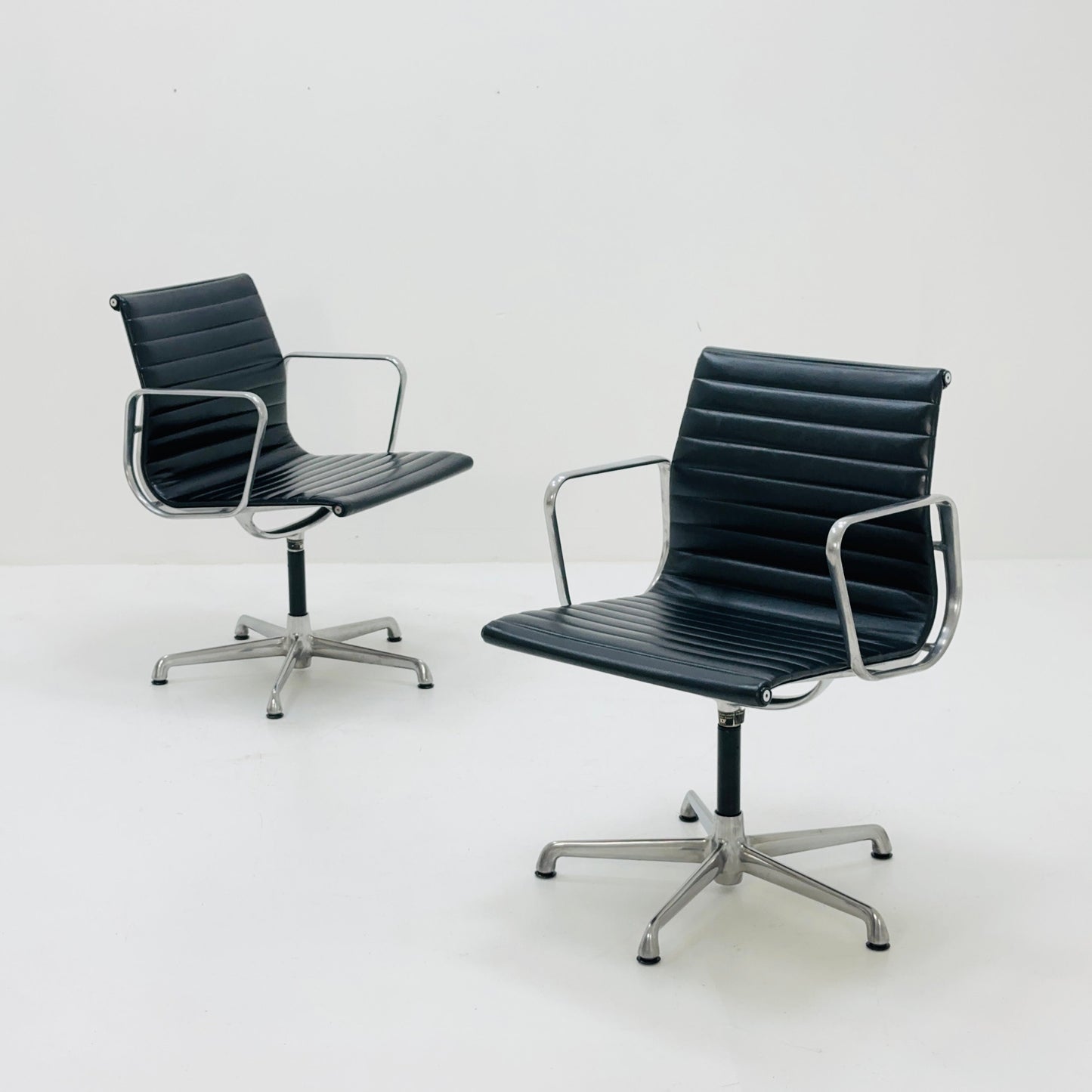 1 of 2 Charles & Ray Eames office /desk Chairs with Arms by ICF Italy 1980s