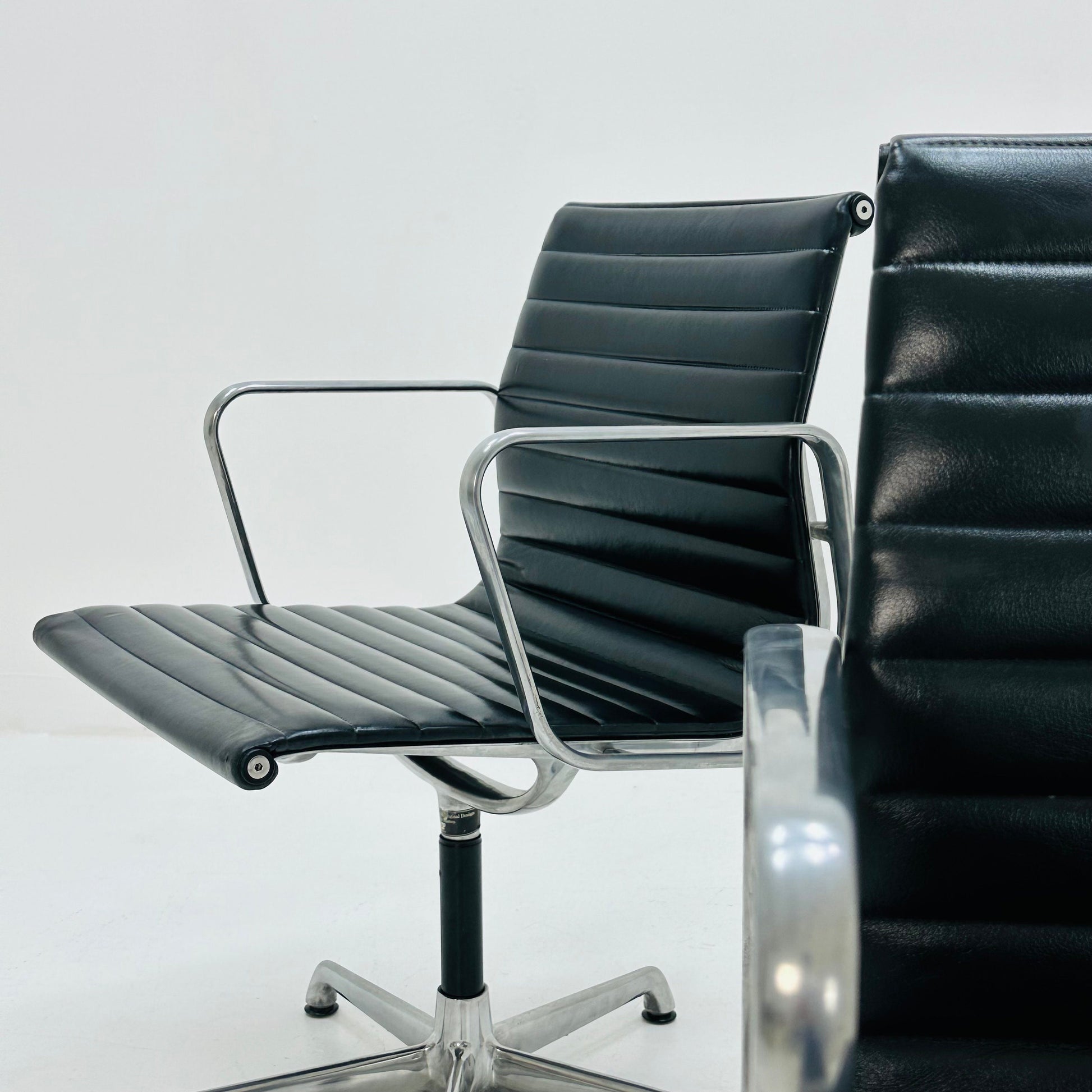 1 of 2 Charles & Ray Eames office /desk Chairs with Arms by ICF Italy 1980s