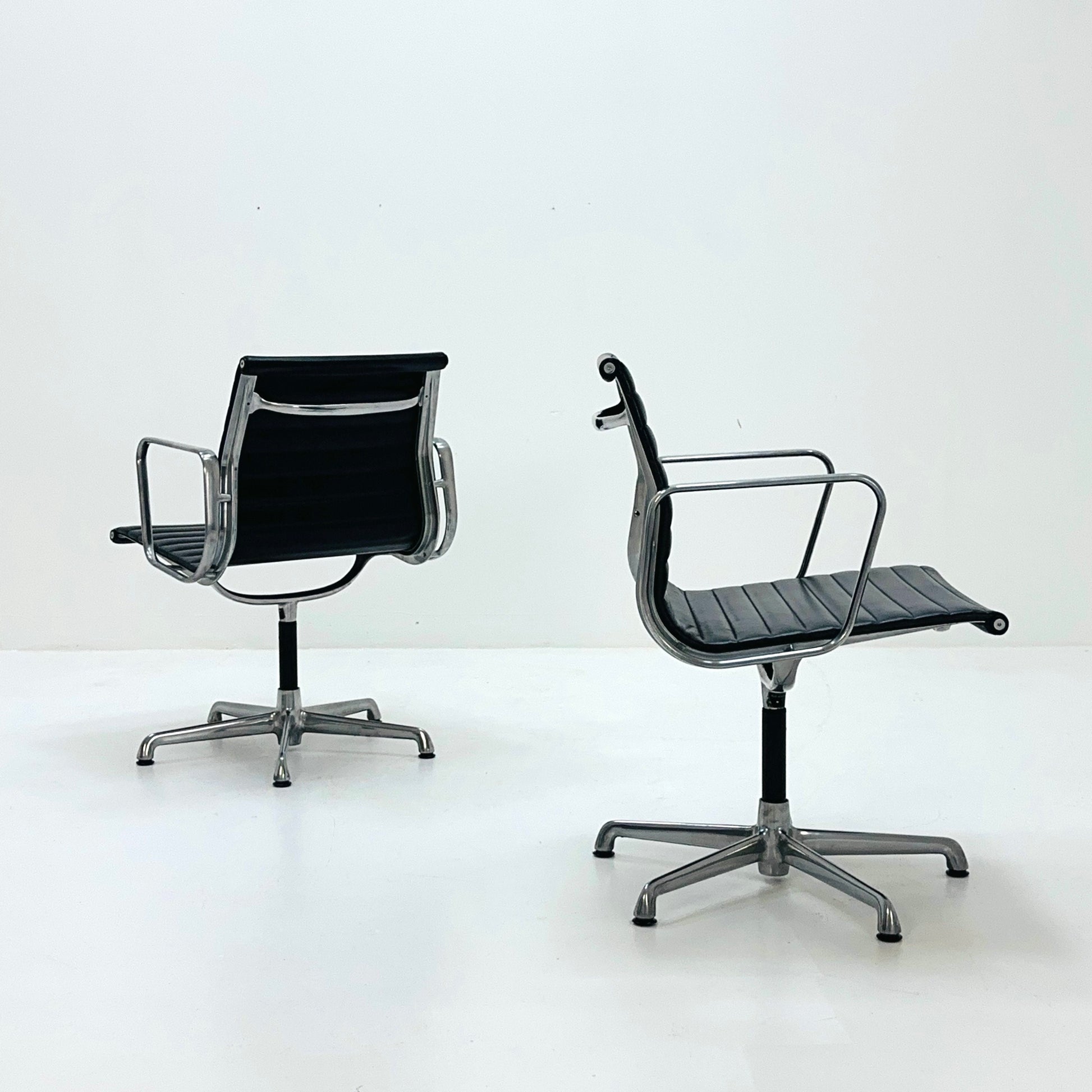 1 of 2 Charles & Ray Eames office /desk Chairs with Arms by ICF Italy 1980s