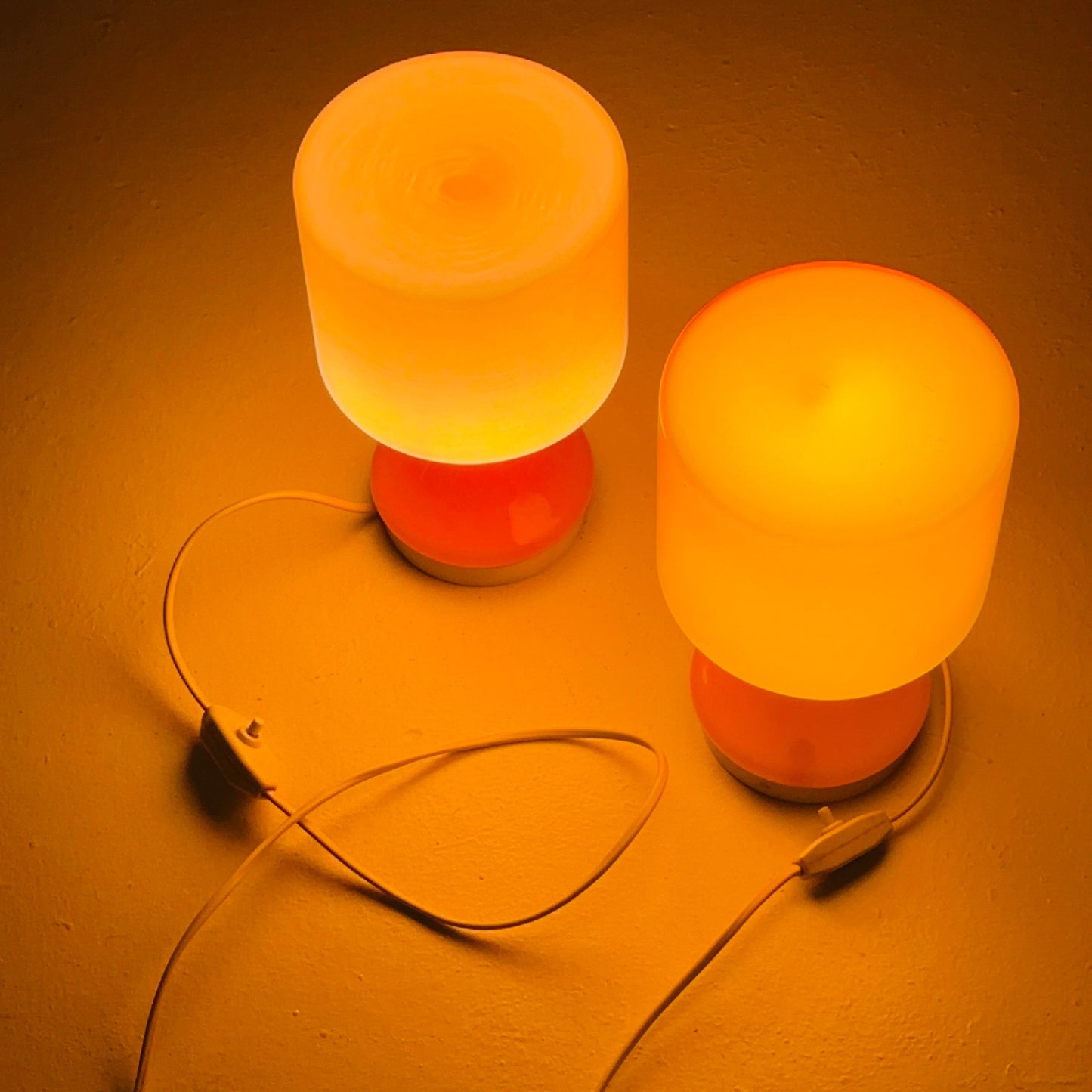 Mid-Century Opaline Glass Table Lamps by Stefan Tabery for OPP Jihlava, 1960s