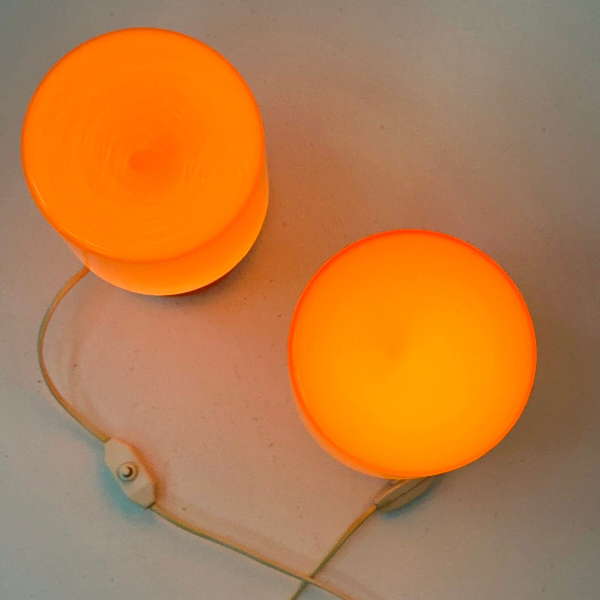 Mid-Century Opaline Glass Table Lamps by Stefan Tabery for OPP Jihlava, 1960s