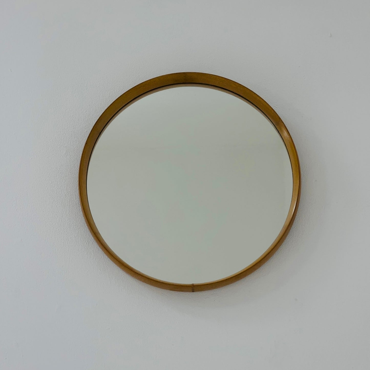mid century Uno & Östen Kristiansson Oak Mirror Luxus Vittsjö Sweden 1960s