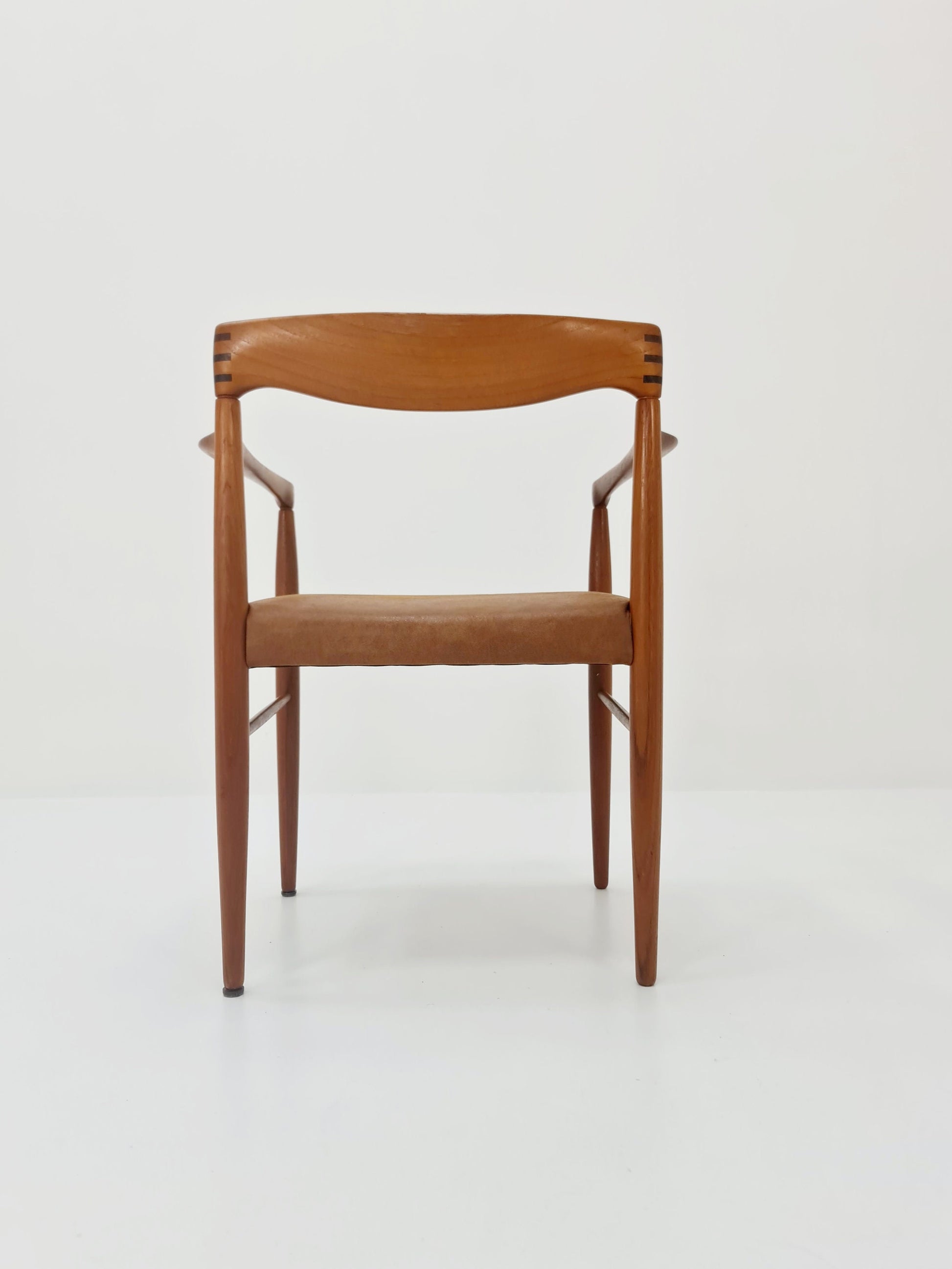 Rare Teak Armchair By H. W. Klein for Bramin 1960s