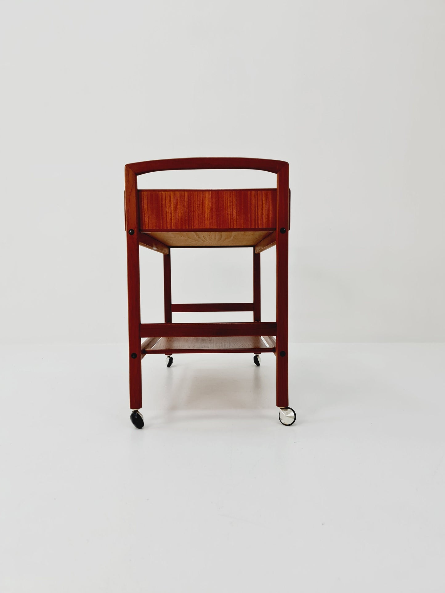Vintage mid century danish trolley in solid teak/ bar cart By Salling Stolefabrik, 1960s