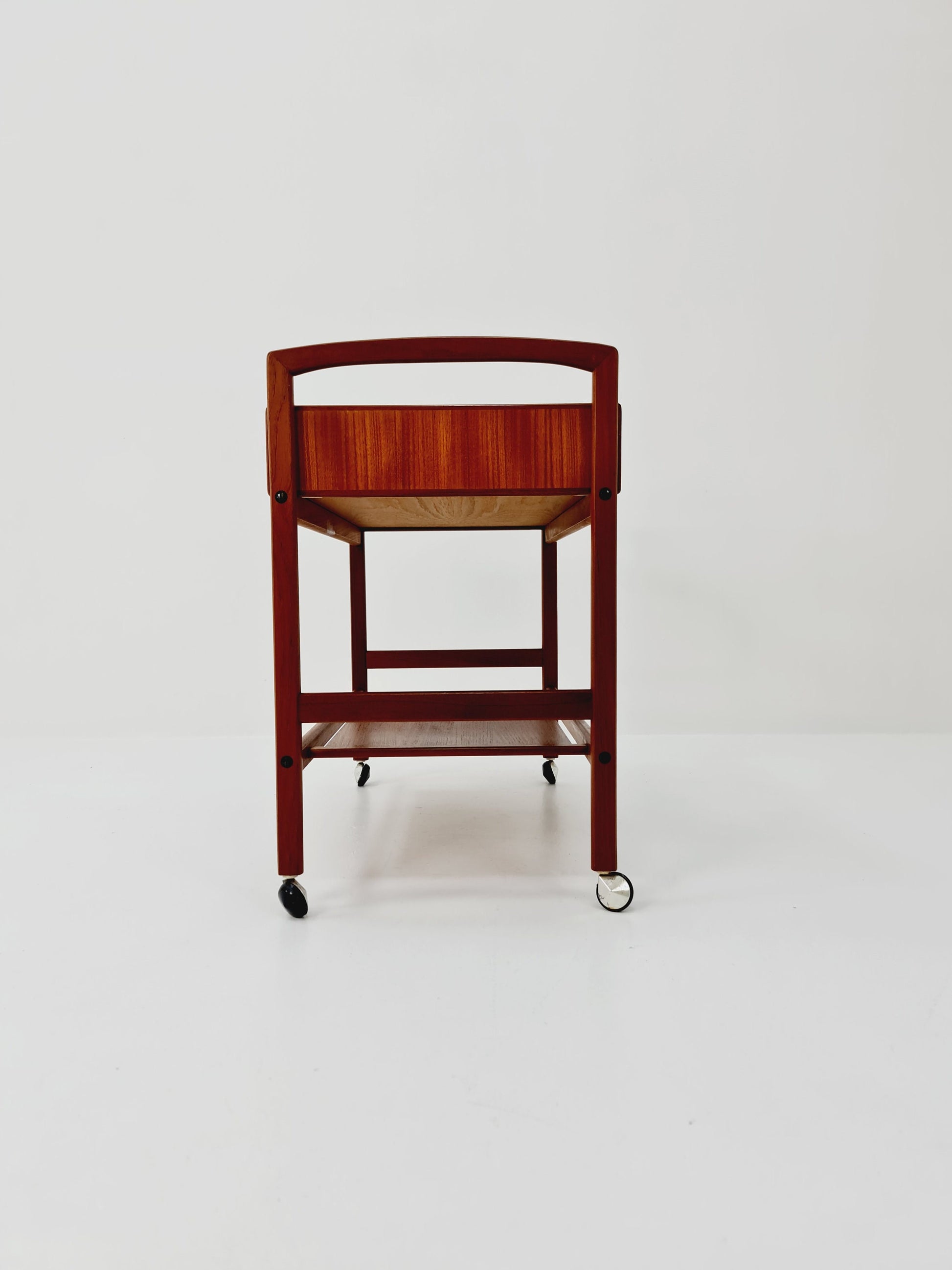 Vintage mid century danish trolley in solid teak/ bar cart By Salling Stolefabrik, 1960s