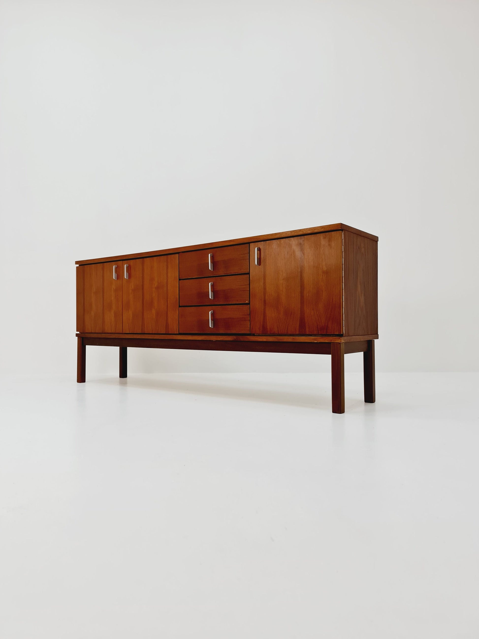 Mid Century Modern German walnut sideboard, 1960s