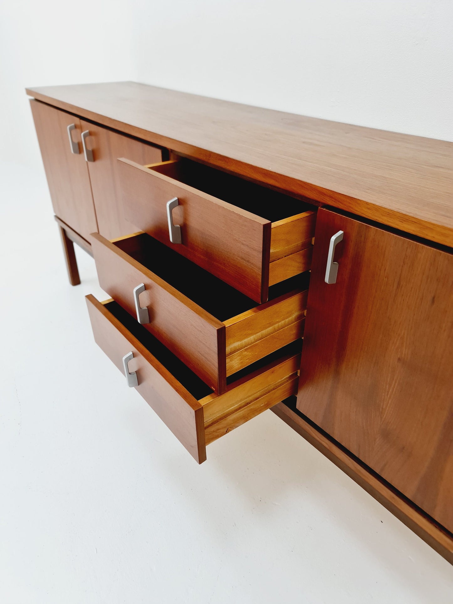 Mid Century Modern German walnut sideboard, 1960s