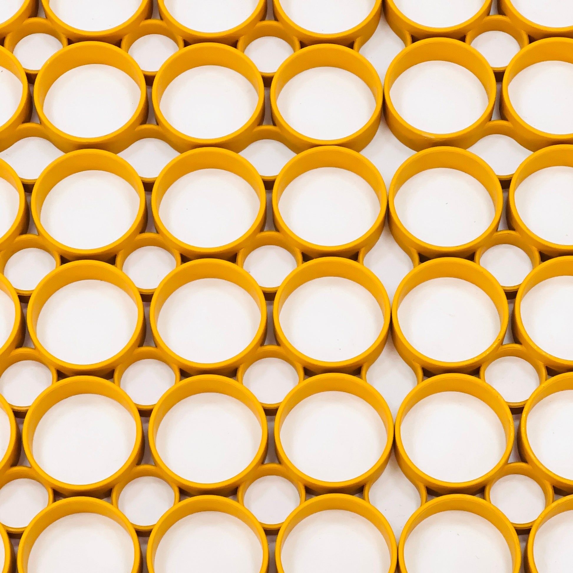 1 of 8 space age Yellow Plastic Wall or Ceiling Panels Switzerland 1970s