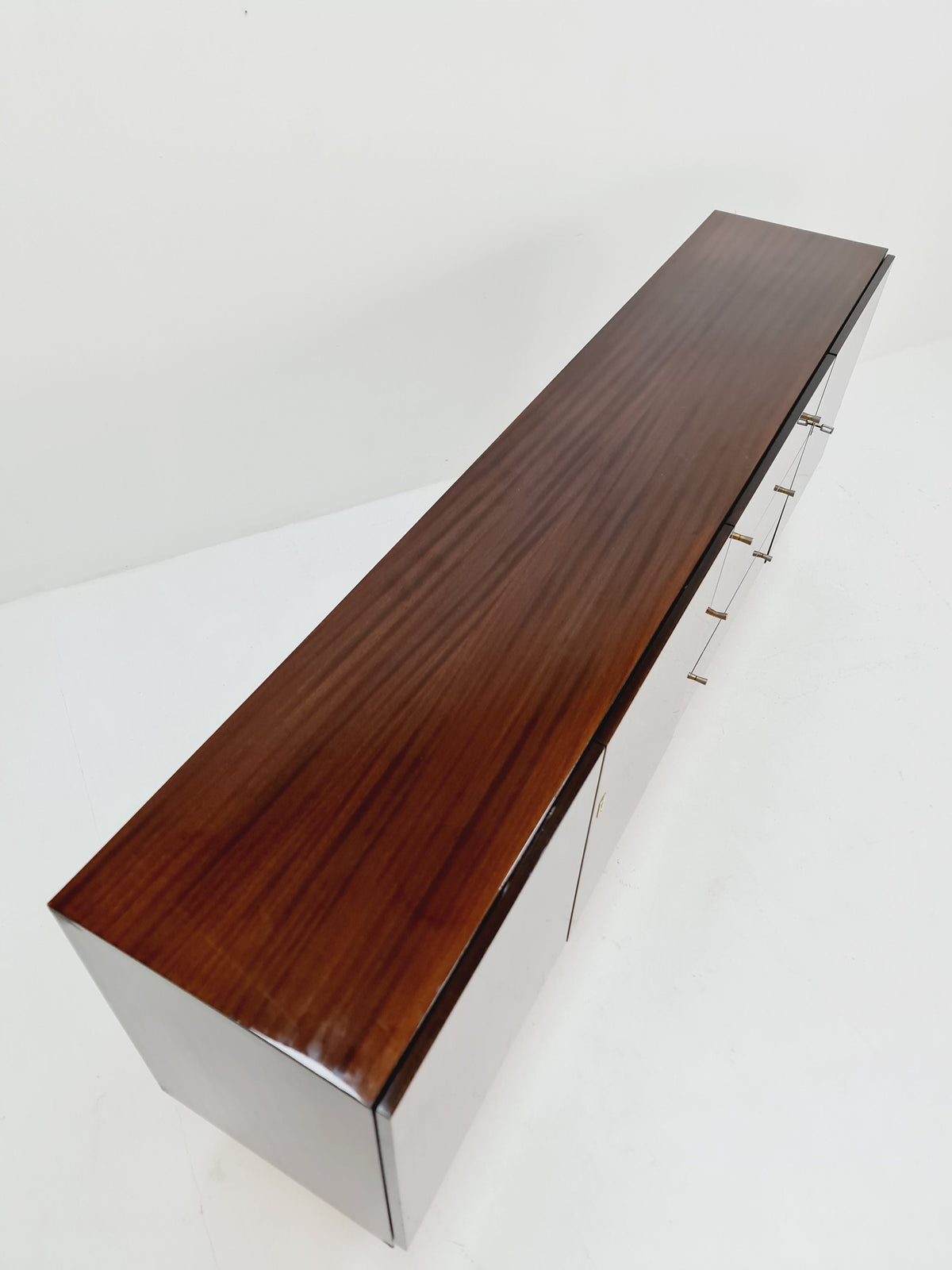 Rare Mid Century Modern German Mahogany sideboard model graz by Mann Möbel, 1950s