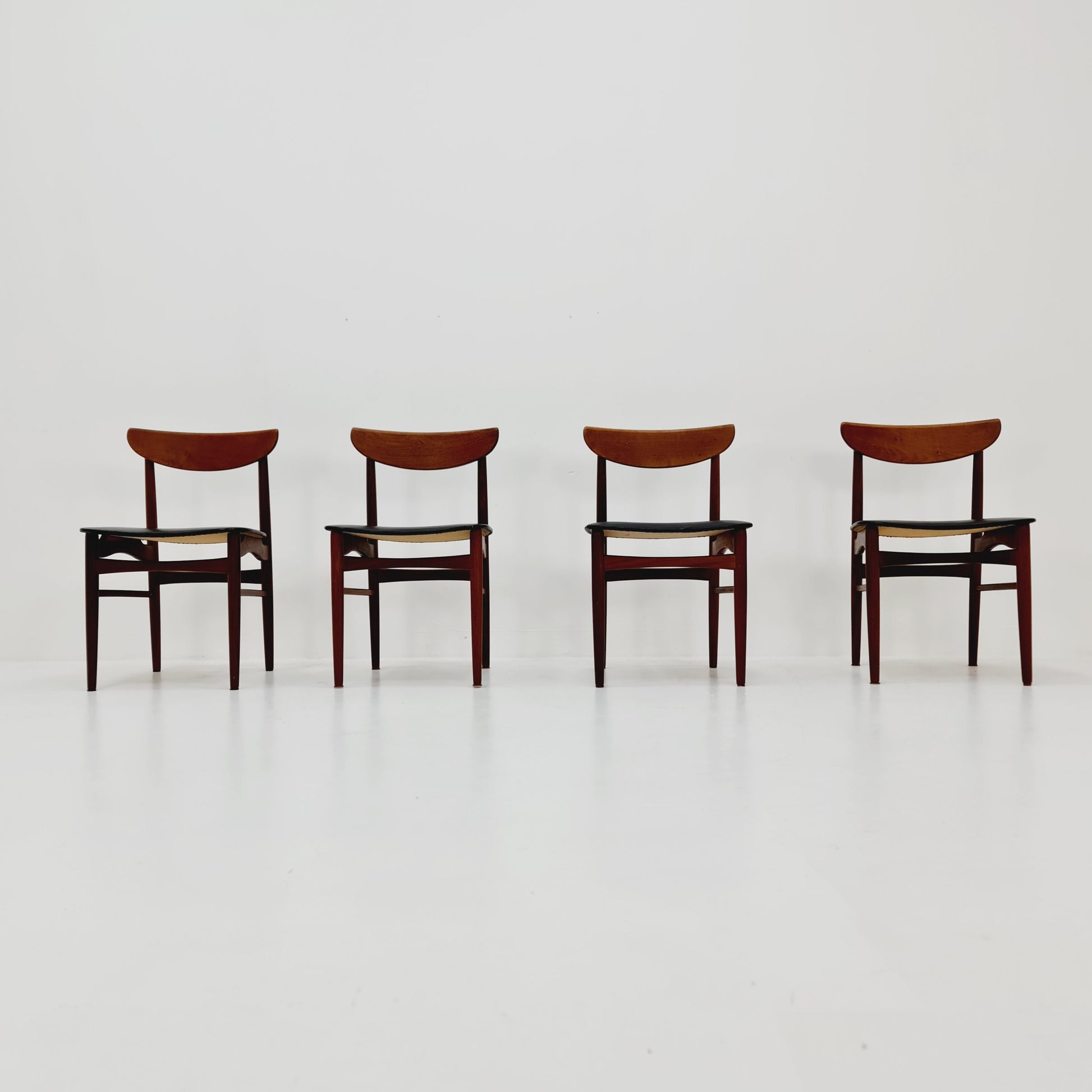 MidCentury Danish Teak Dining Chairs By E.W Bach For Skovby , 1960s, set of 4