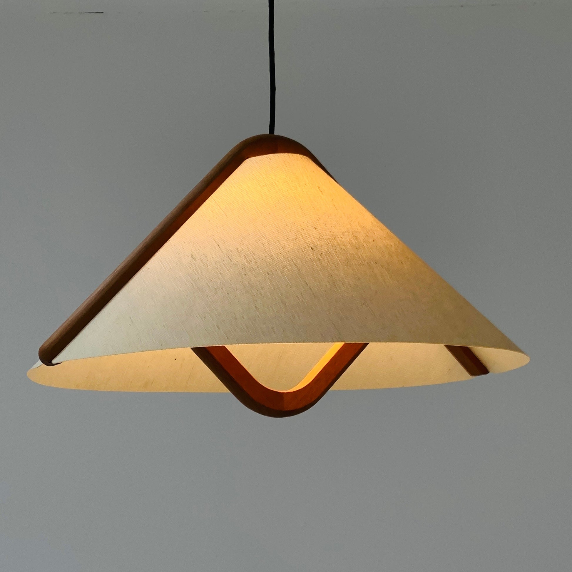 mid century Danish adjustable pendant lamp by DOMUS , 1970S Denmark